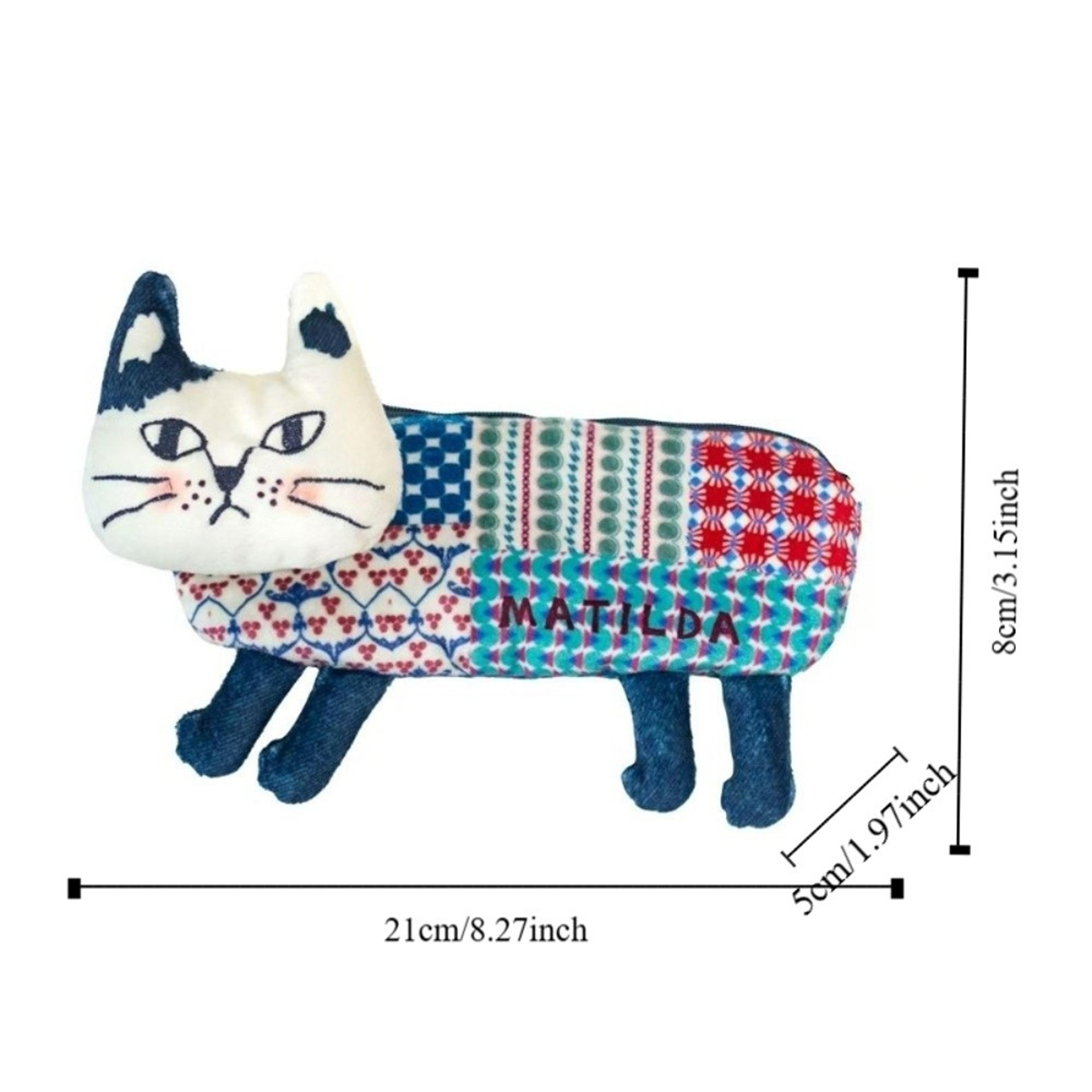 Cat Climbing Pencil Case Large Capacity Portable Makeup And Storage Bag 4