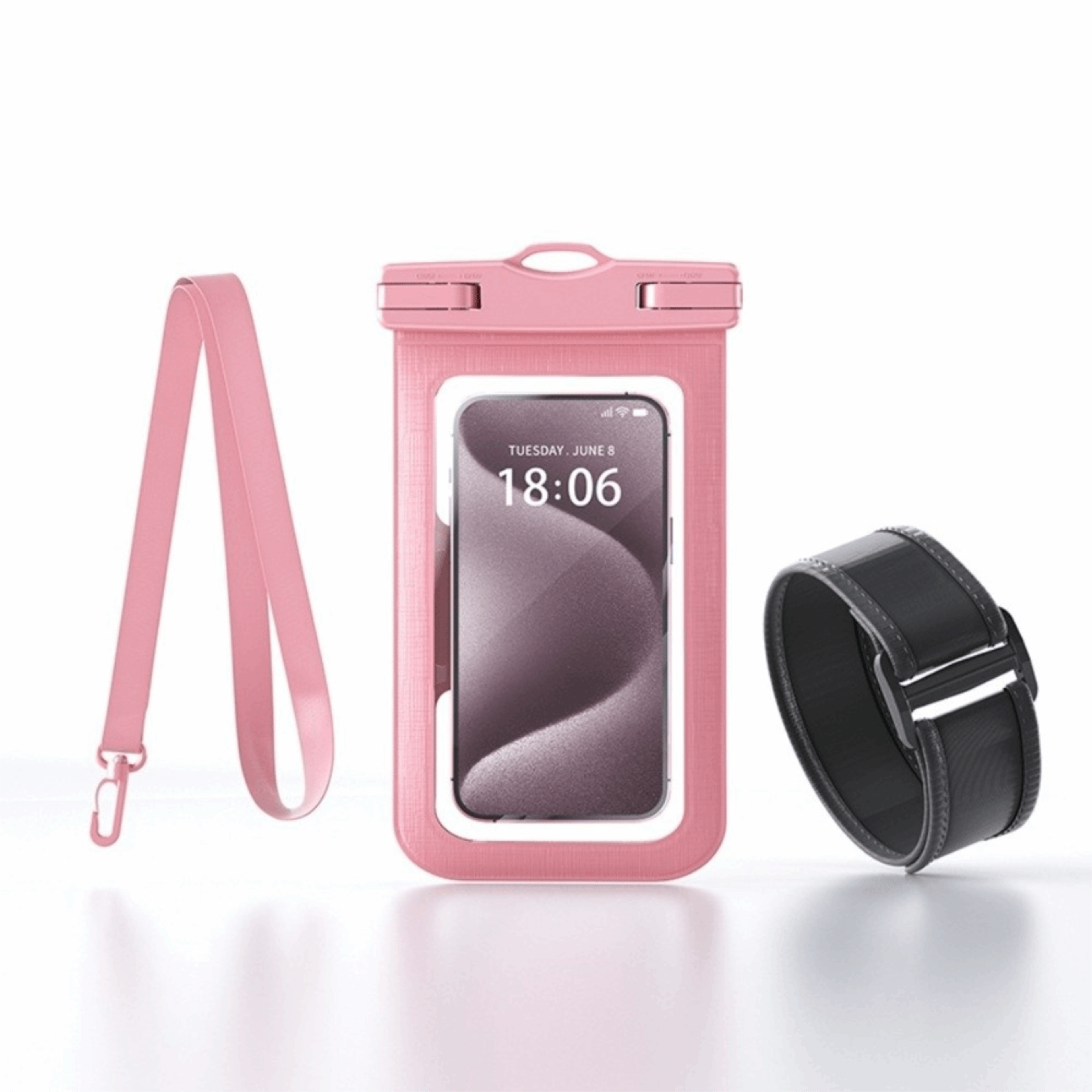 Waterproof Phone Pouch Transparent Neck Bag With Adjustable Strap 1