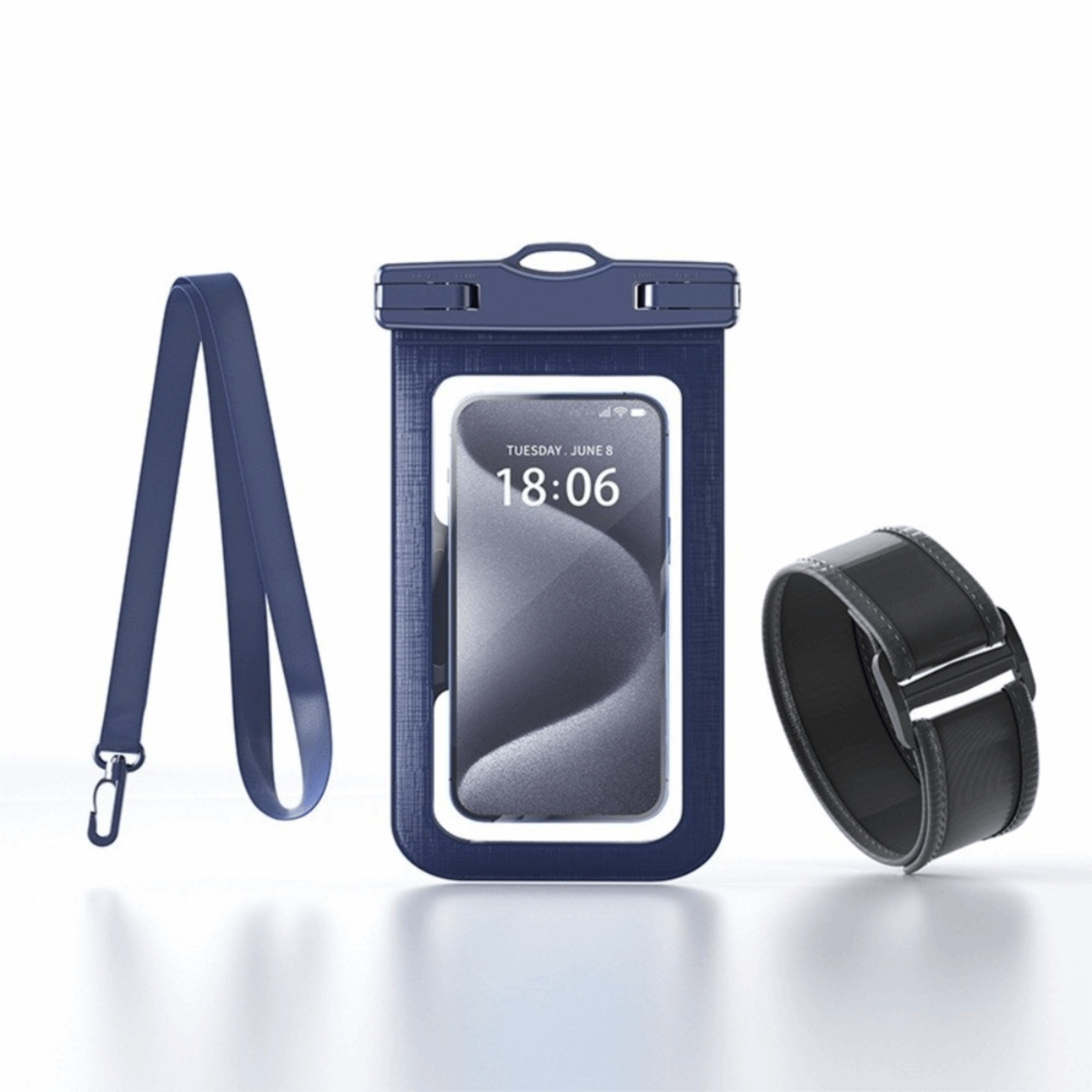 Waterproof Phone Pouch Transparent Neck Bag With Adjustable Strap 3
