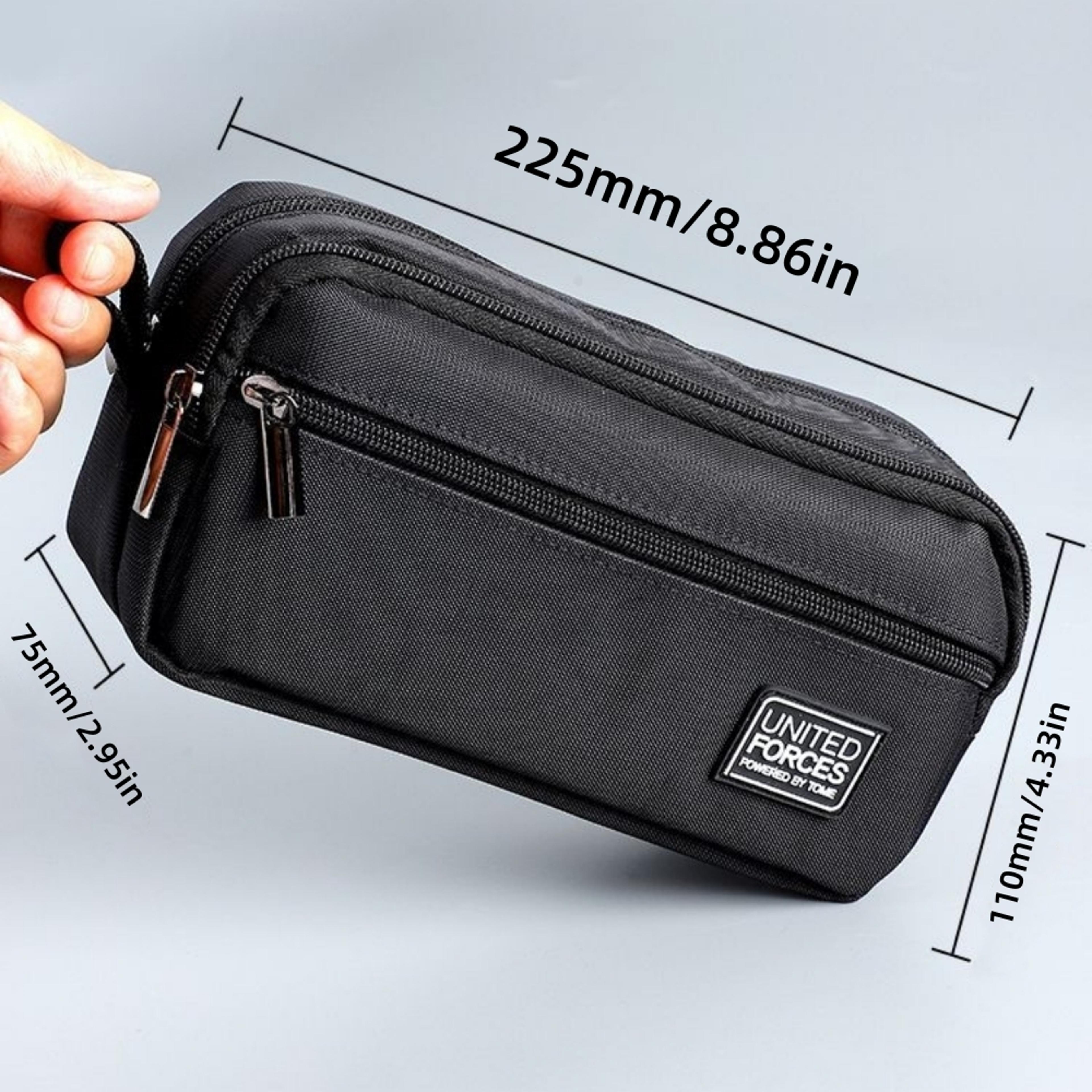 Large Capacity Pencil Case Waterproof Canvas Pen Storage Bag For School Office 1