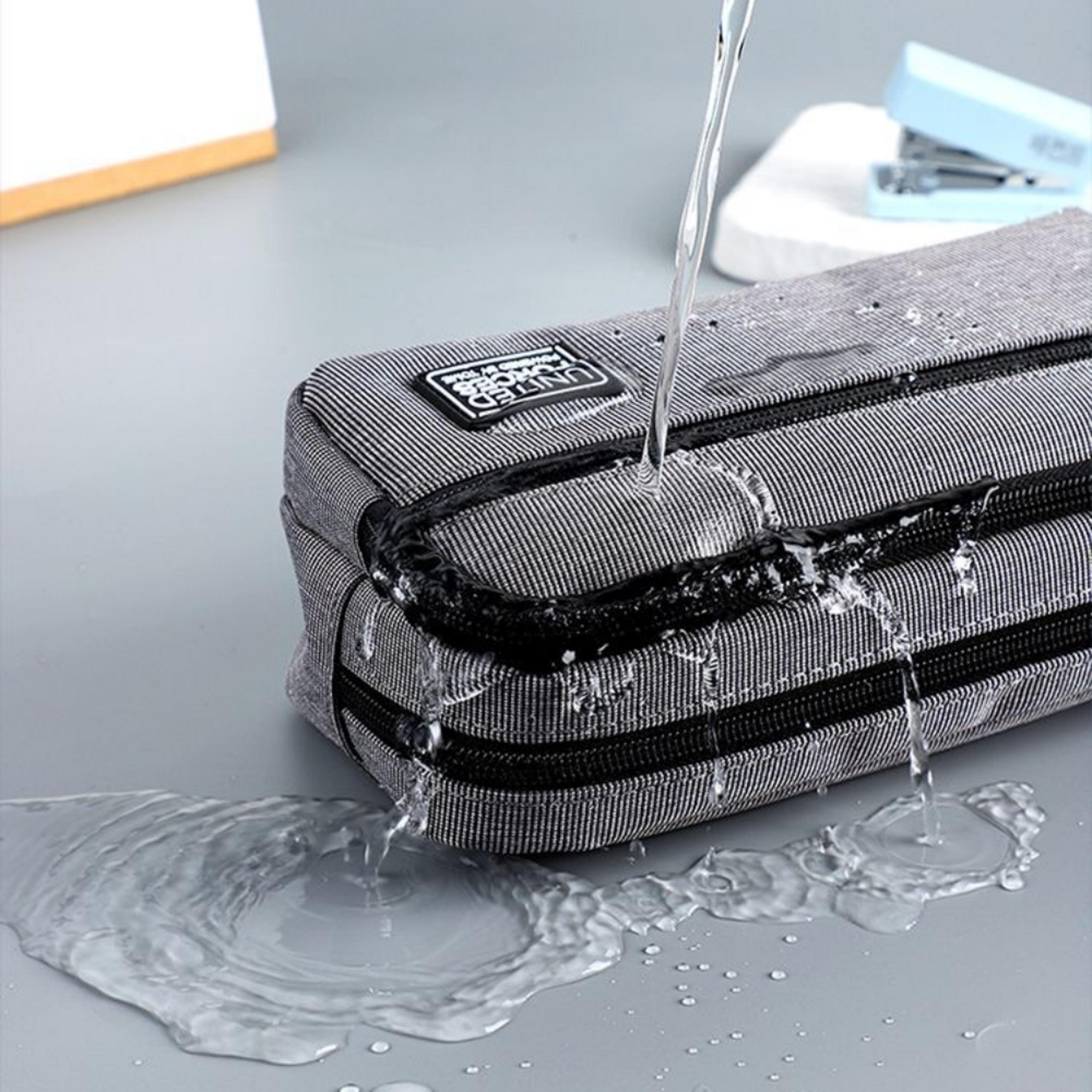 Large Capacity Pencil Case Waterproof Canvas Pen Storage Bag For School Office 5