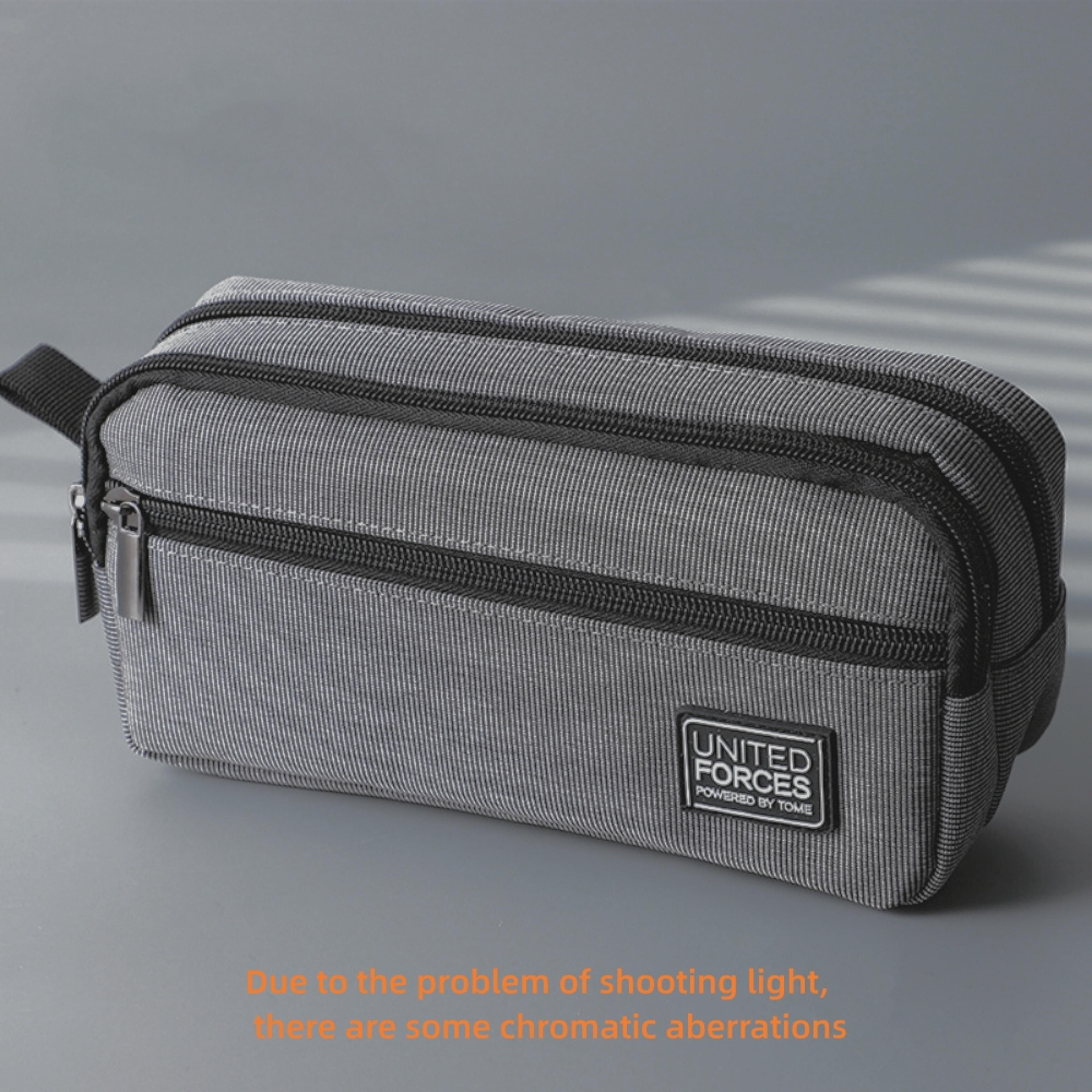 Large Capacity Pencil Case Waterproof Canvas Pen Storage Bag For School Office 7