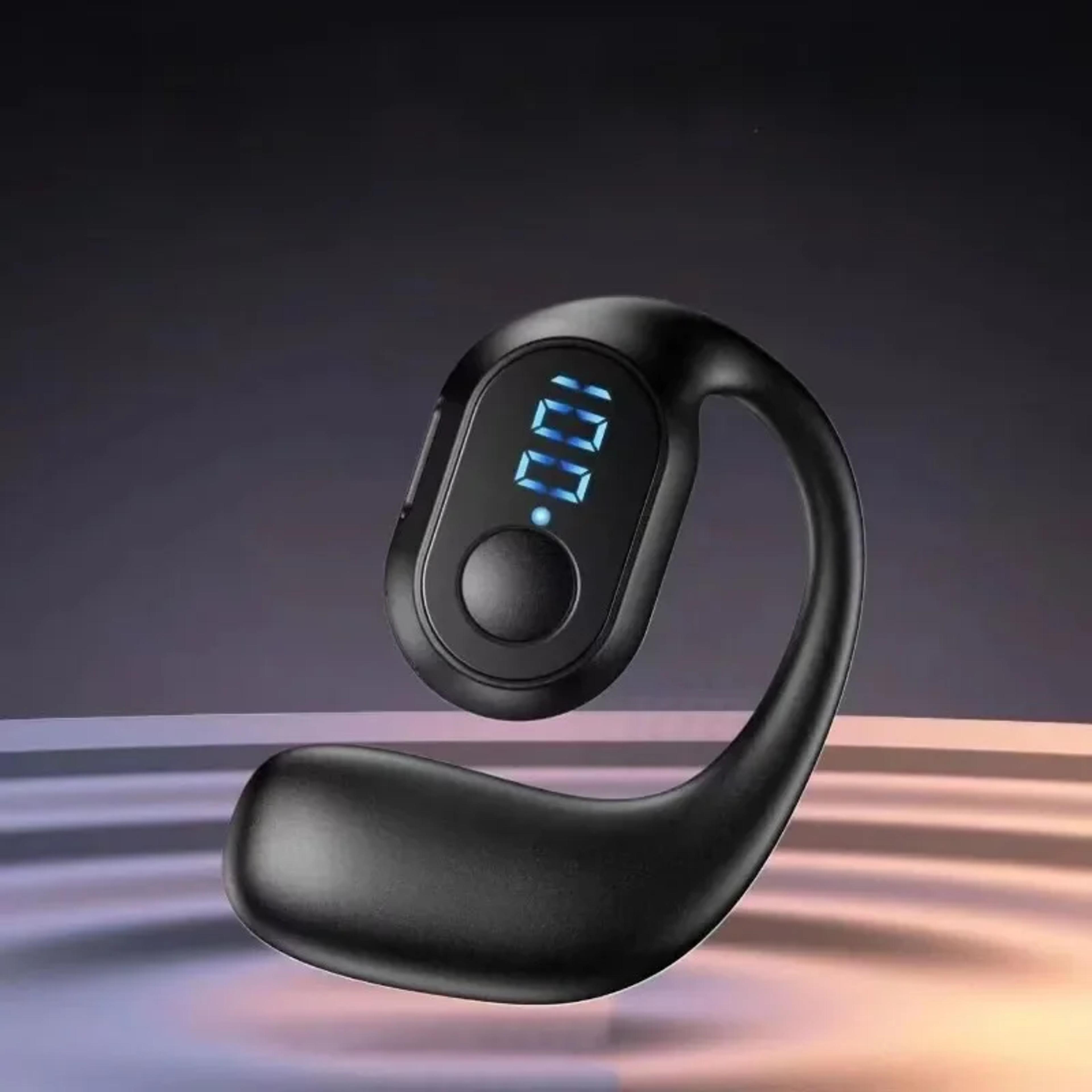 bluetooth wireless earbuds with digital display hd calls waterproof earphones