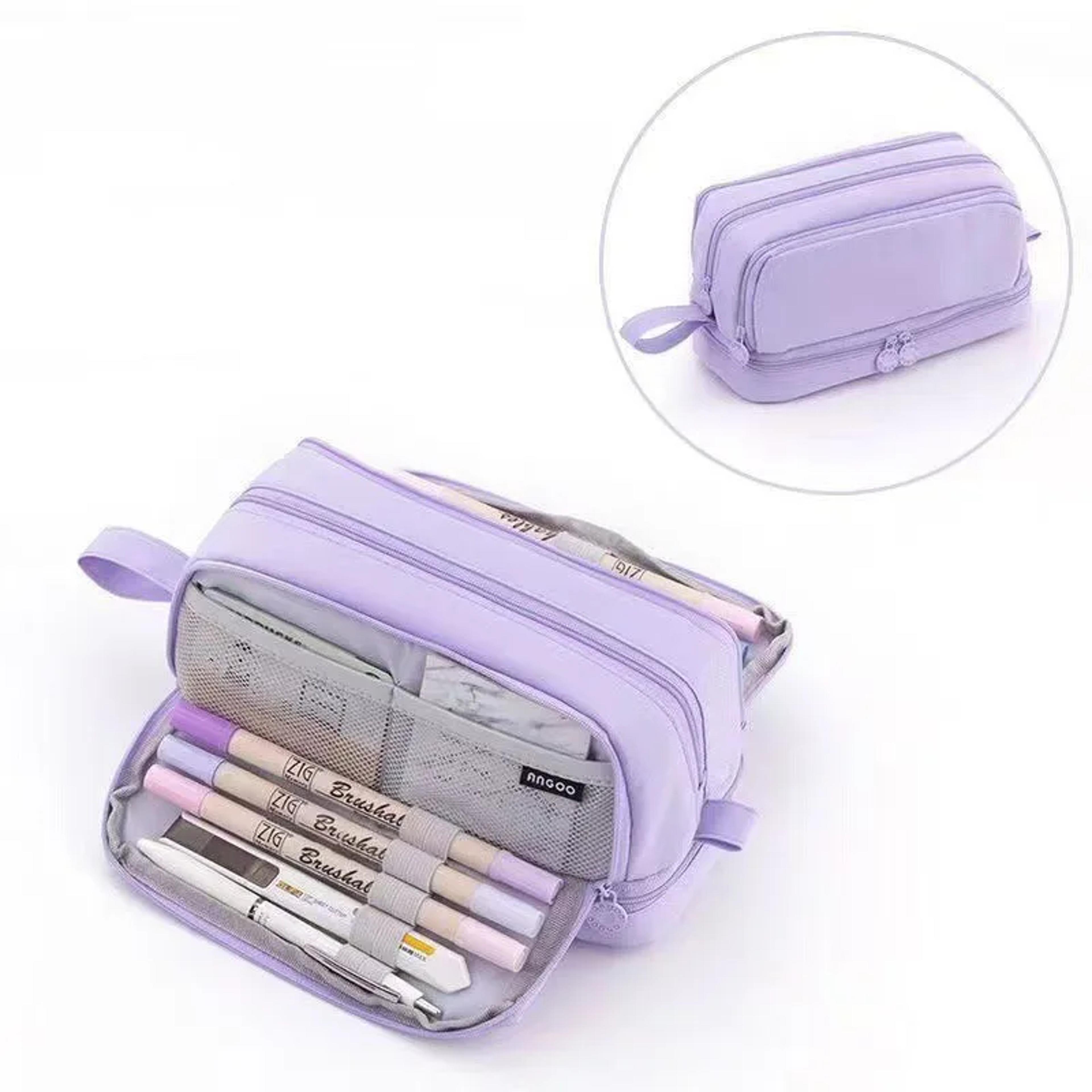 Large Capacity Oxford Cloth Pencil Case Portable School And Office Organizer 1