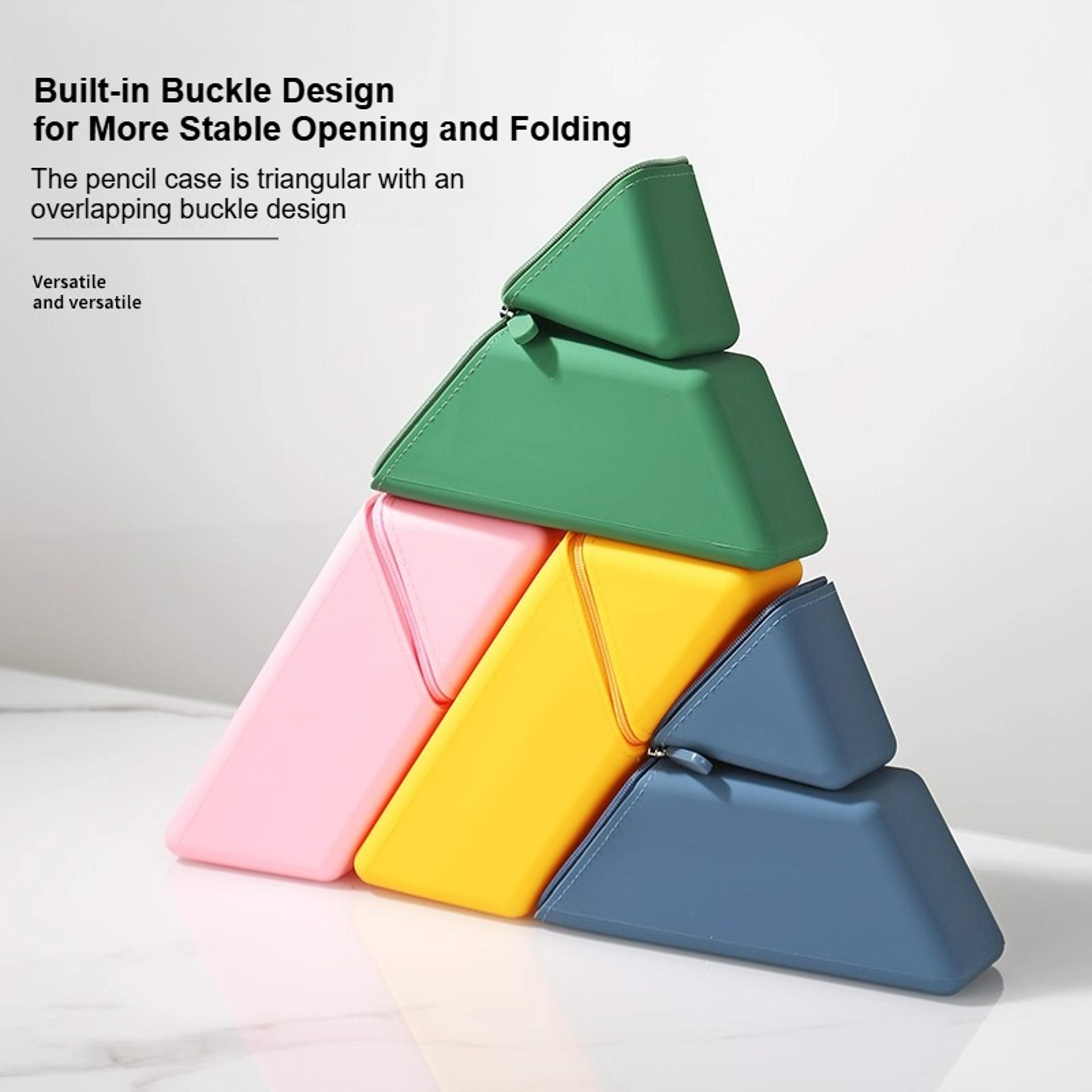 Creative Silicone Pencil Case Large Capacity Pencil Holder Multi Layer Storage Stand Up Organizer 3