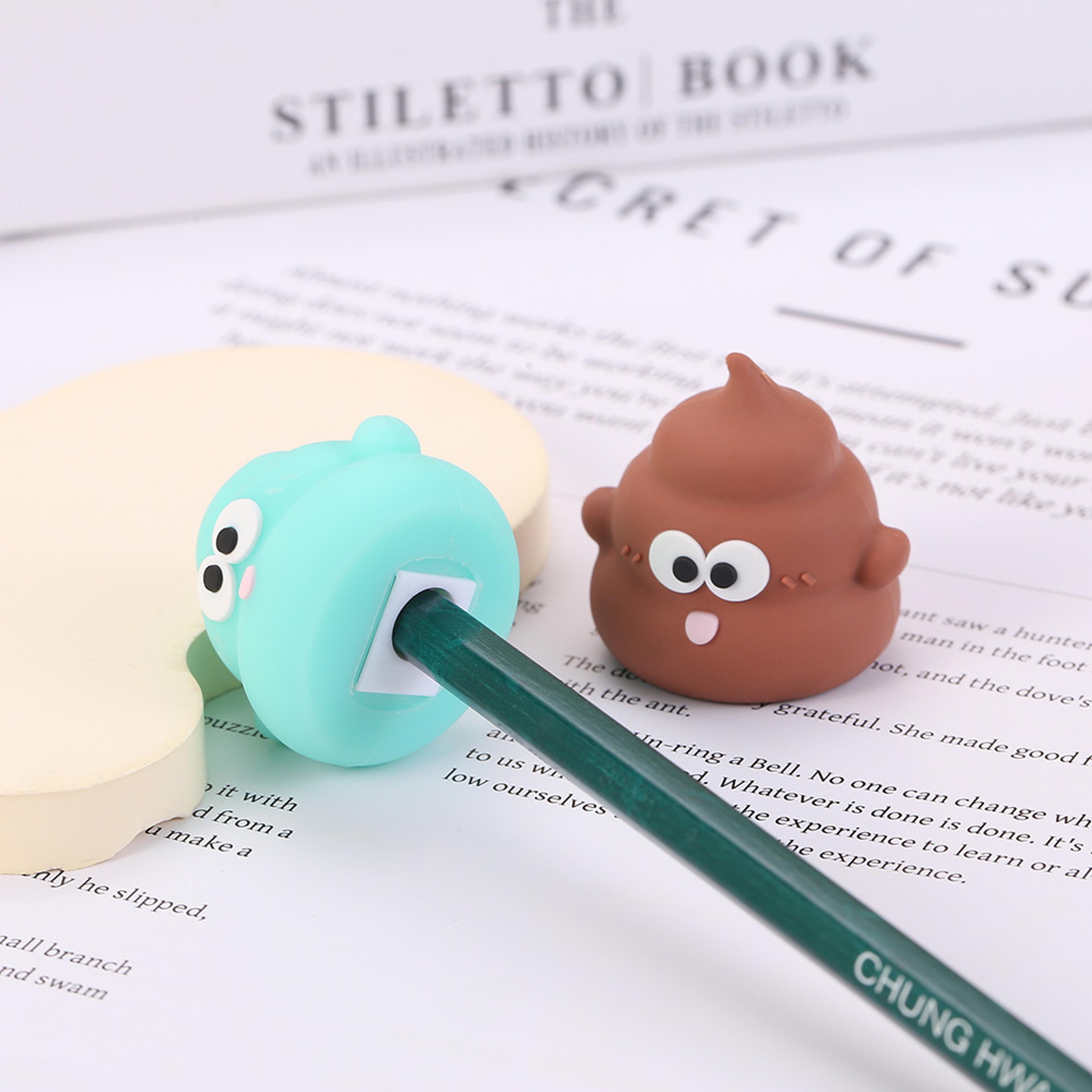 Cute Poop Pencil Sharpener For Kids Mini Creative School Supply Gift 3