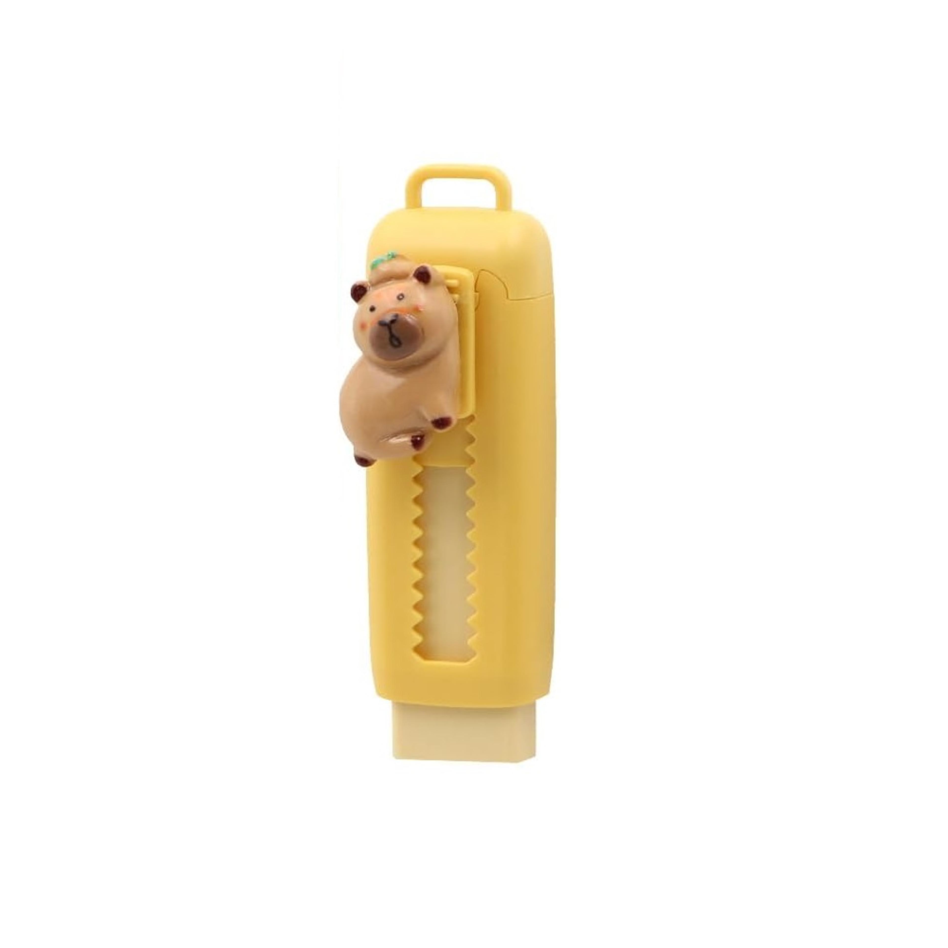 Capybara Eraser Set Cute Cartoon School Stationery Drawing Erasers For Kids Students 9