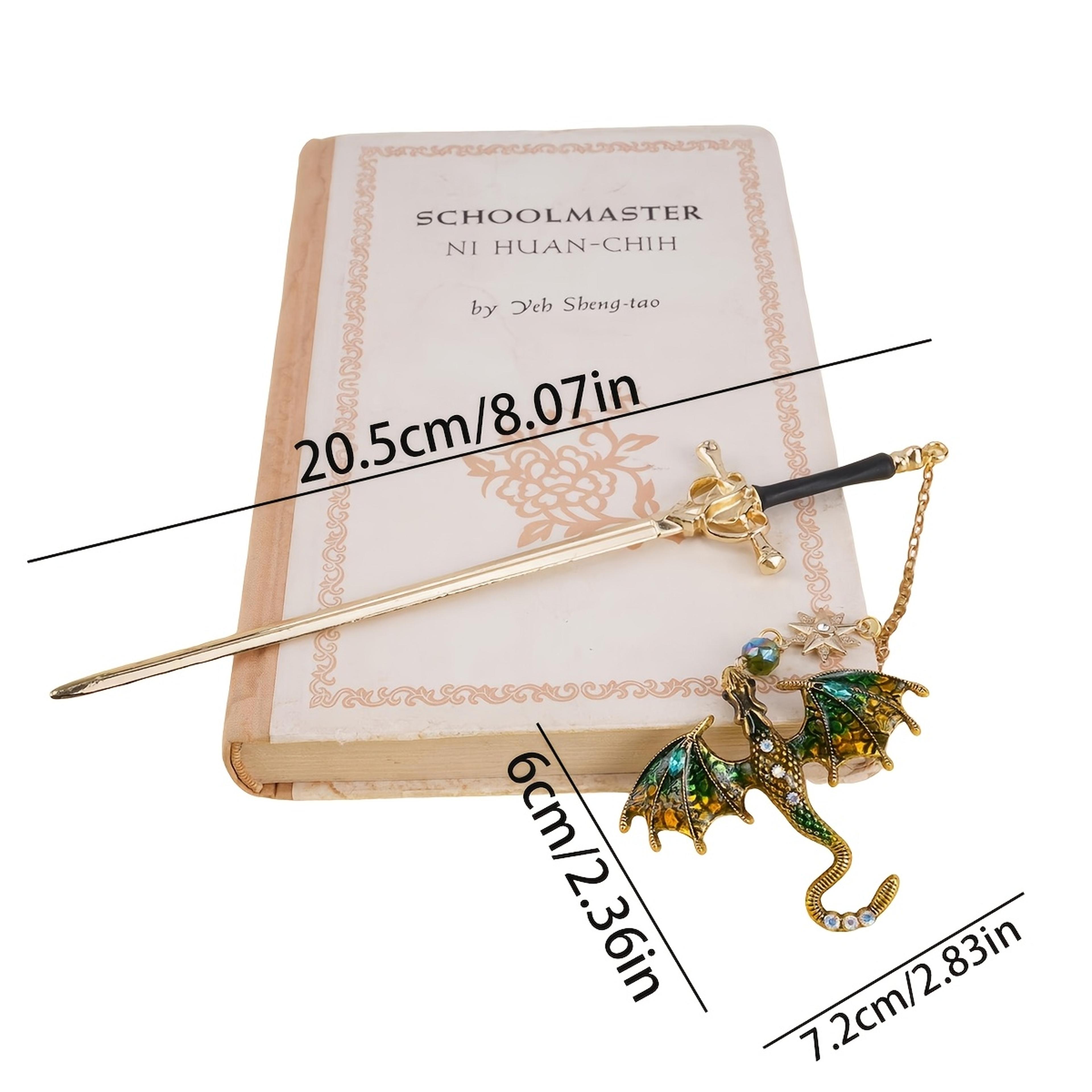 Medieval Dragon Sword Bookmark Fantasy Alloy Book Lover Gift 1