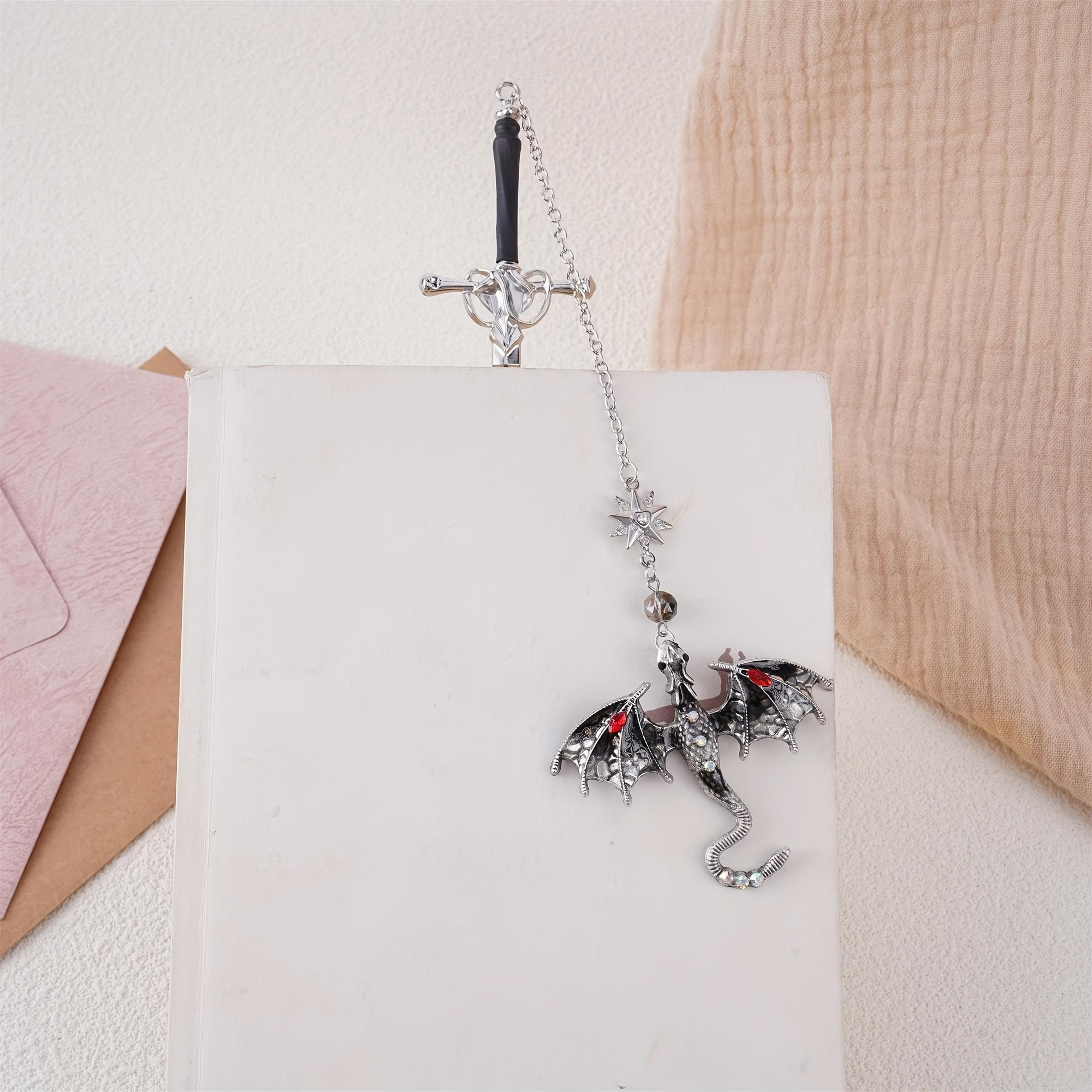 Medieval Dragon Sword Bookmark Fantasy Alloy Book Lover Gift 2
