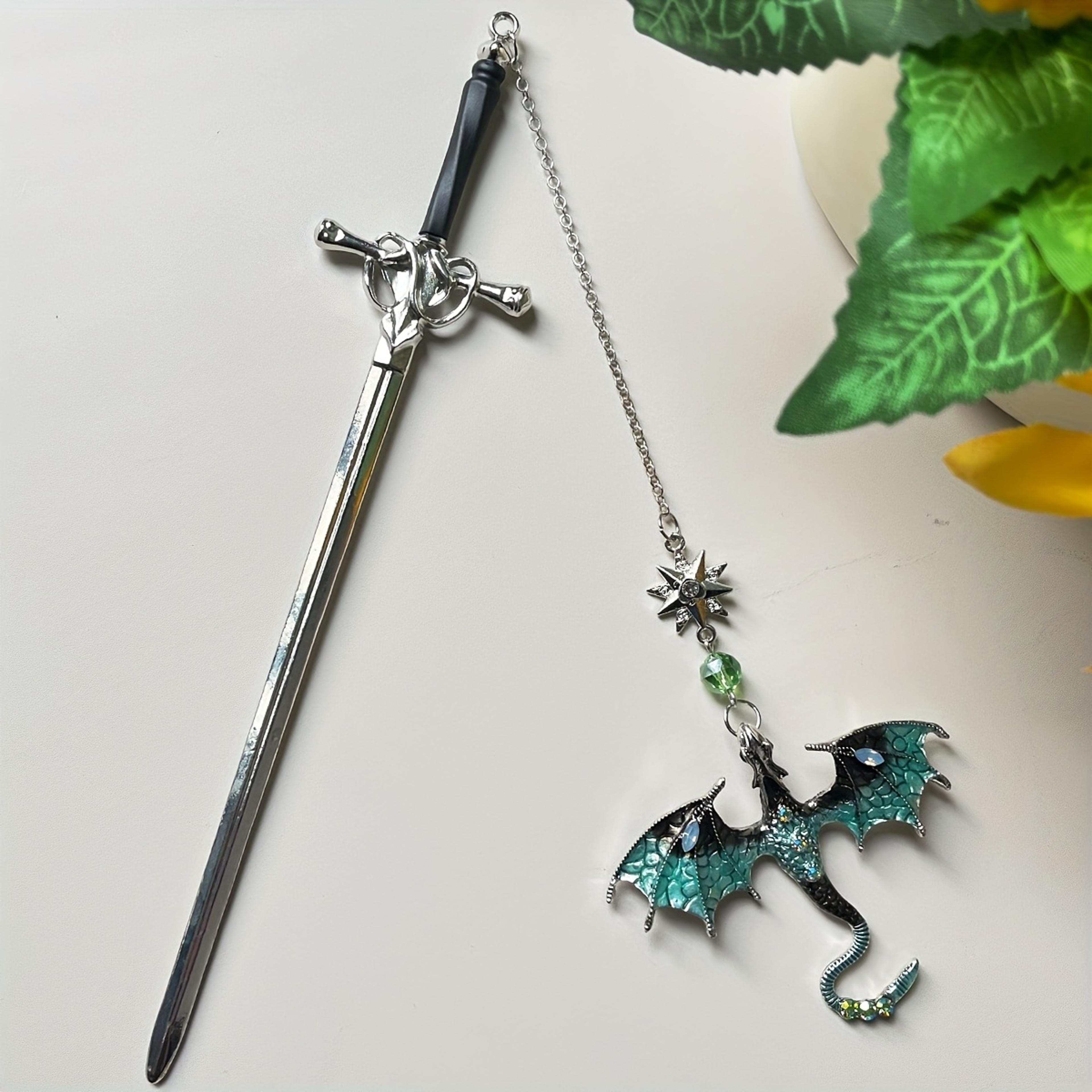 Medieval Dragon Sword Bookmark Fantasy Alloy Book Lover Gift 4