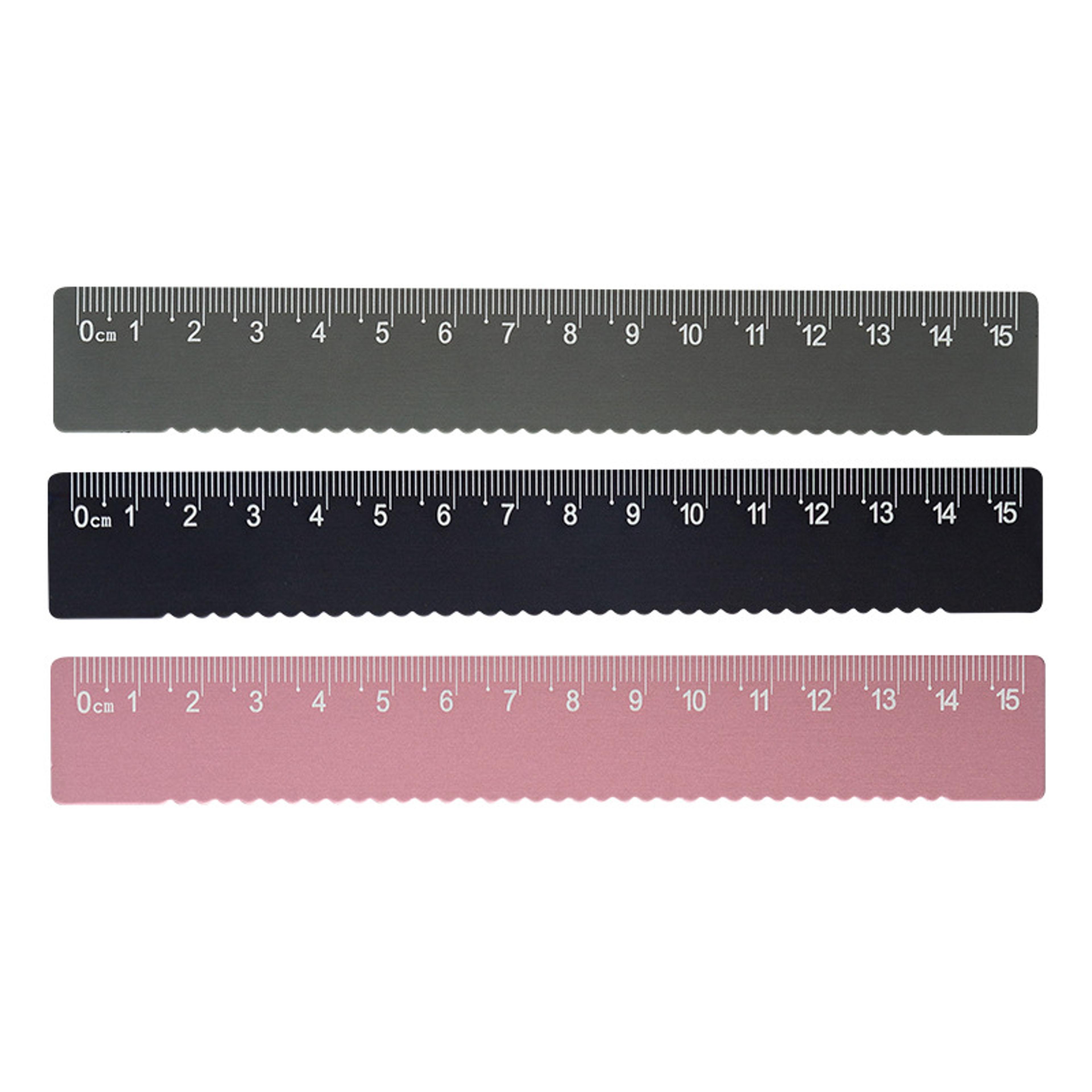 Wavy Edge Aluminum Ruler For Measuring And Creative Drawing 3