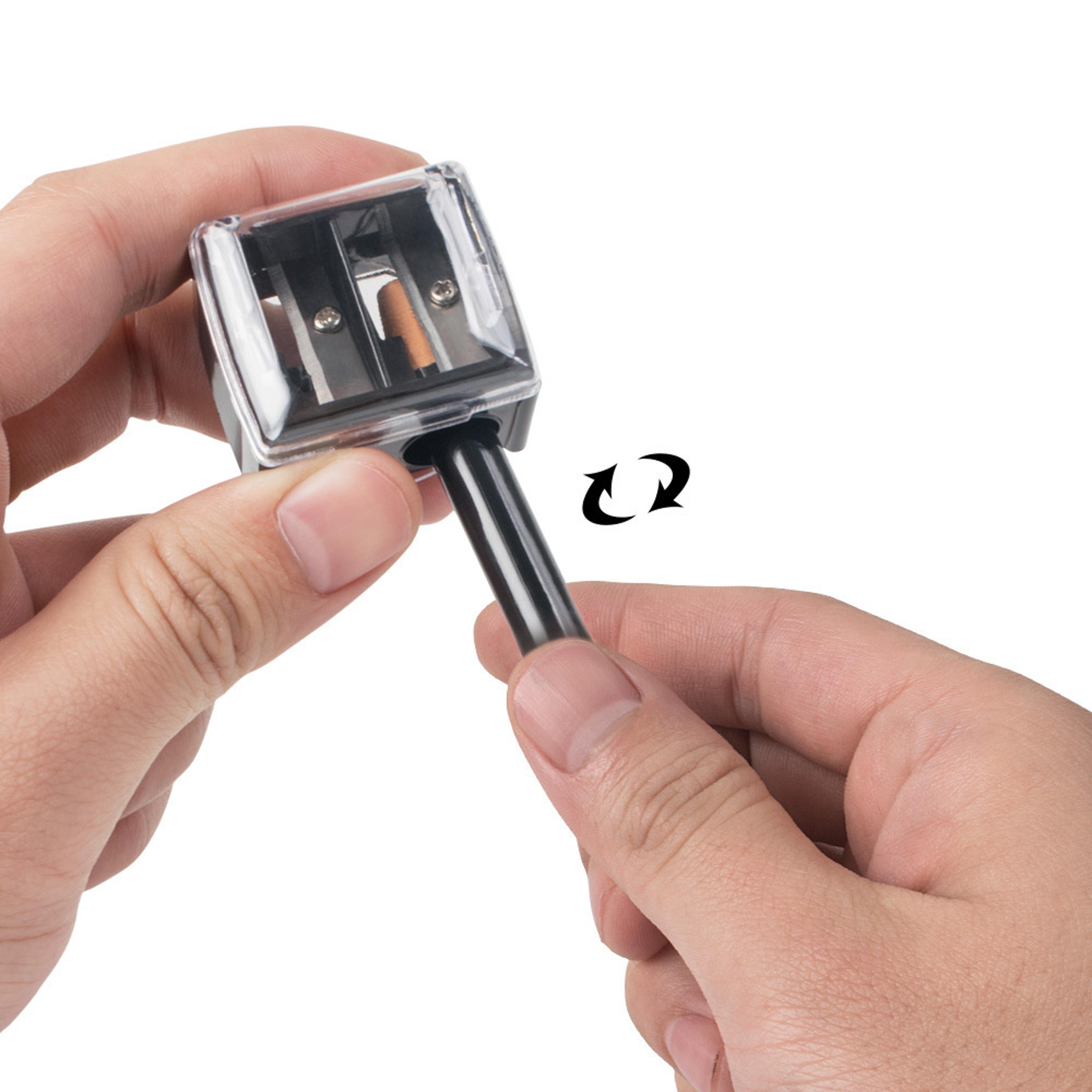 Dual Hole Cosmetic Pencil Sharpener For Eyeliner And Lip Pencils 1