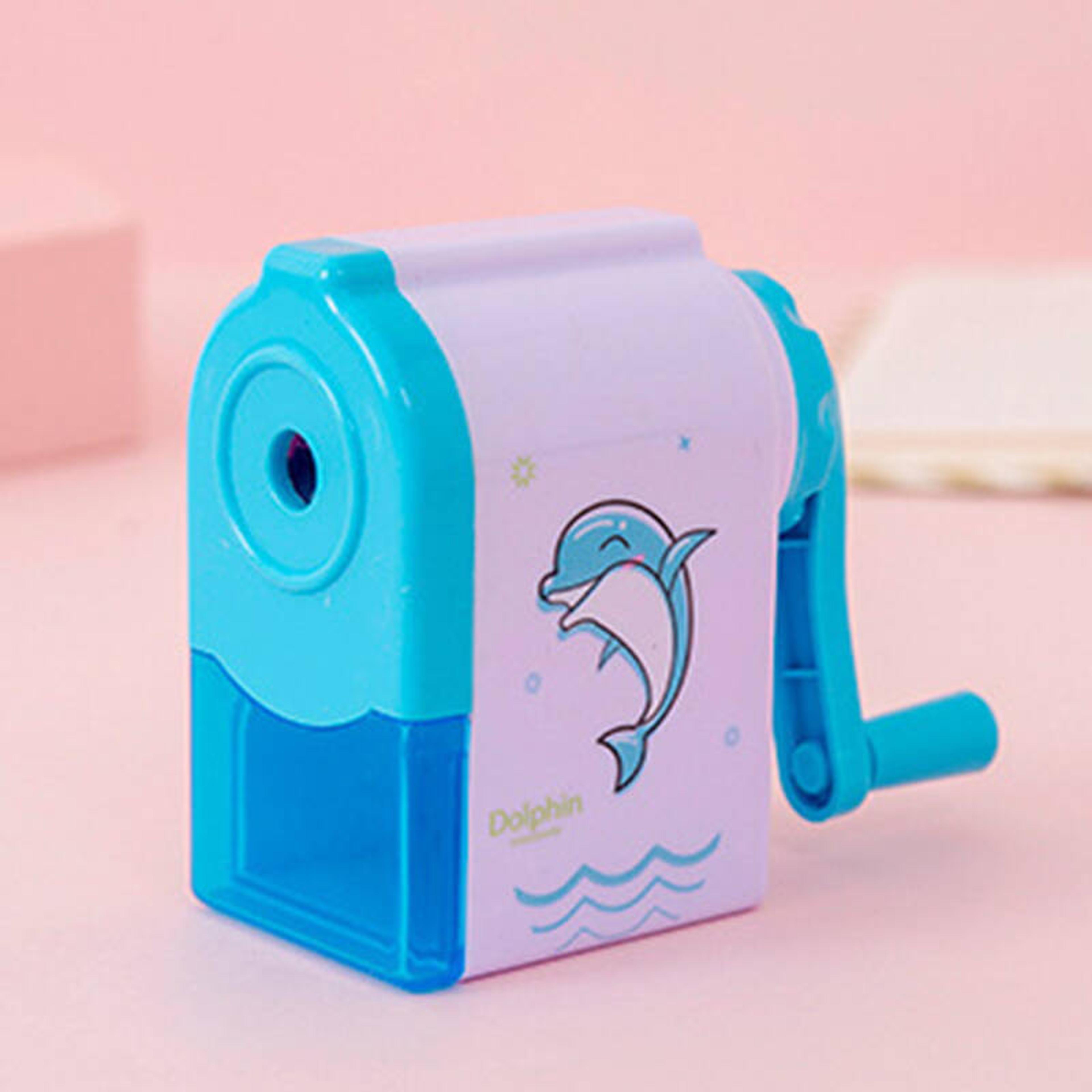 Cute Unicorn Dolphin Mechanical Pencil Sharpener Creative Stationery For School Office 5