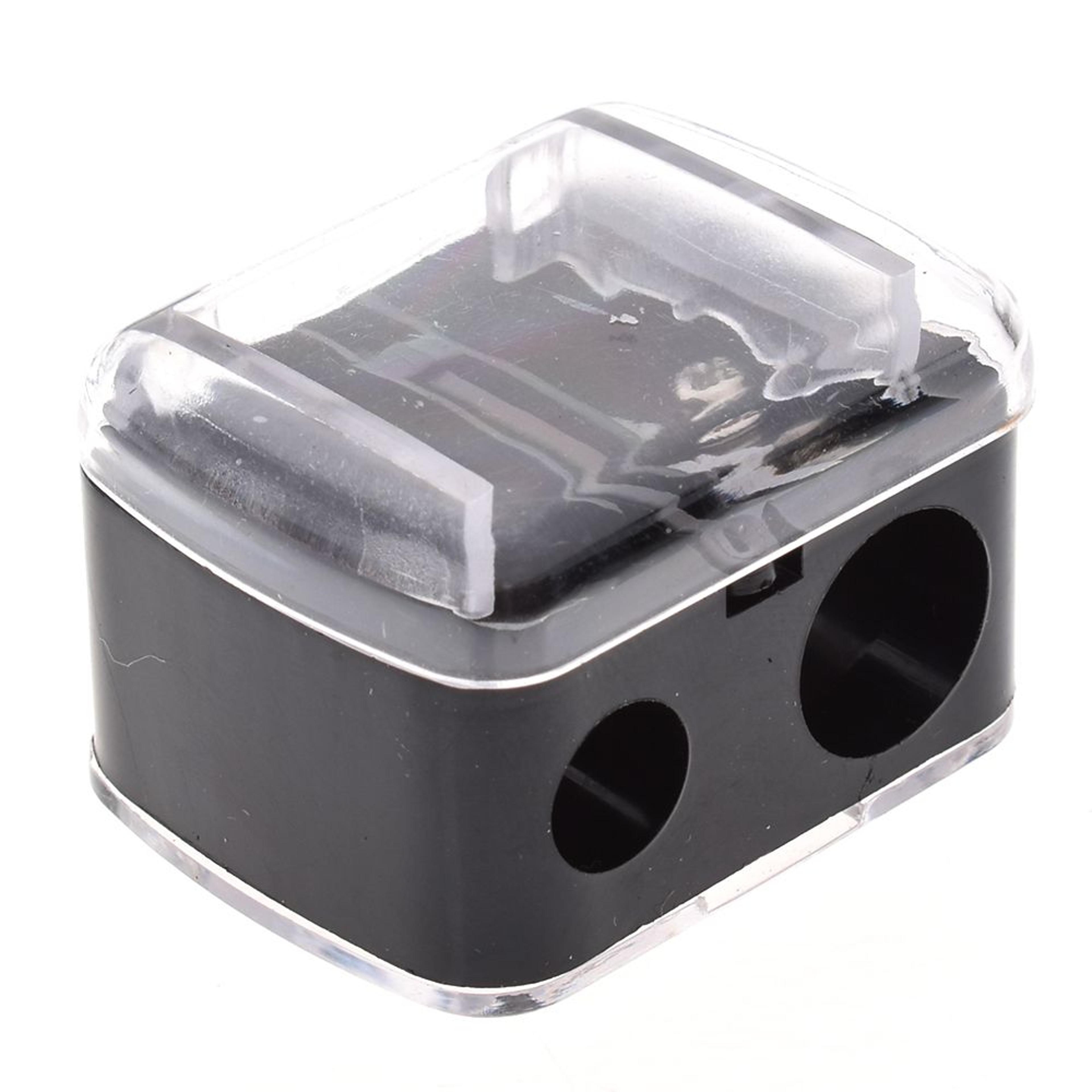 Precision Double Hole Eyeliner Pencil Sharpener Cosmetic Makeup Tool 4