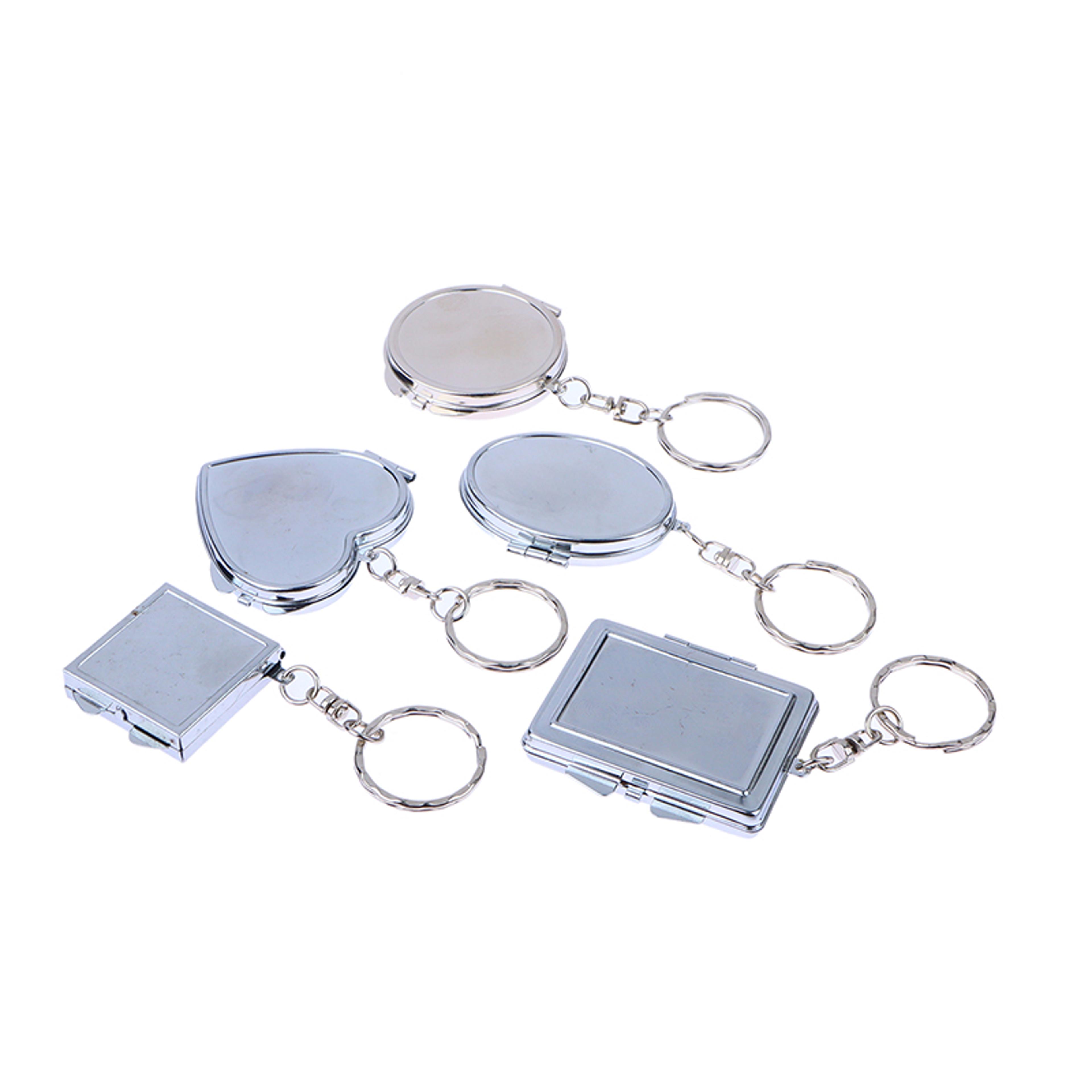 Double Sided Compact Mirror Keychain For Easy Touch Ups 3