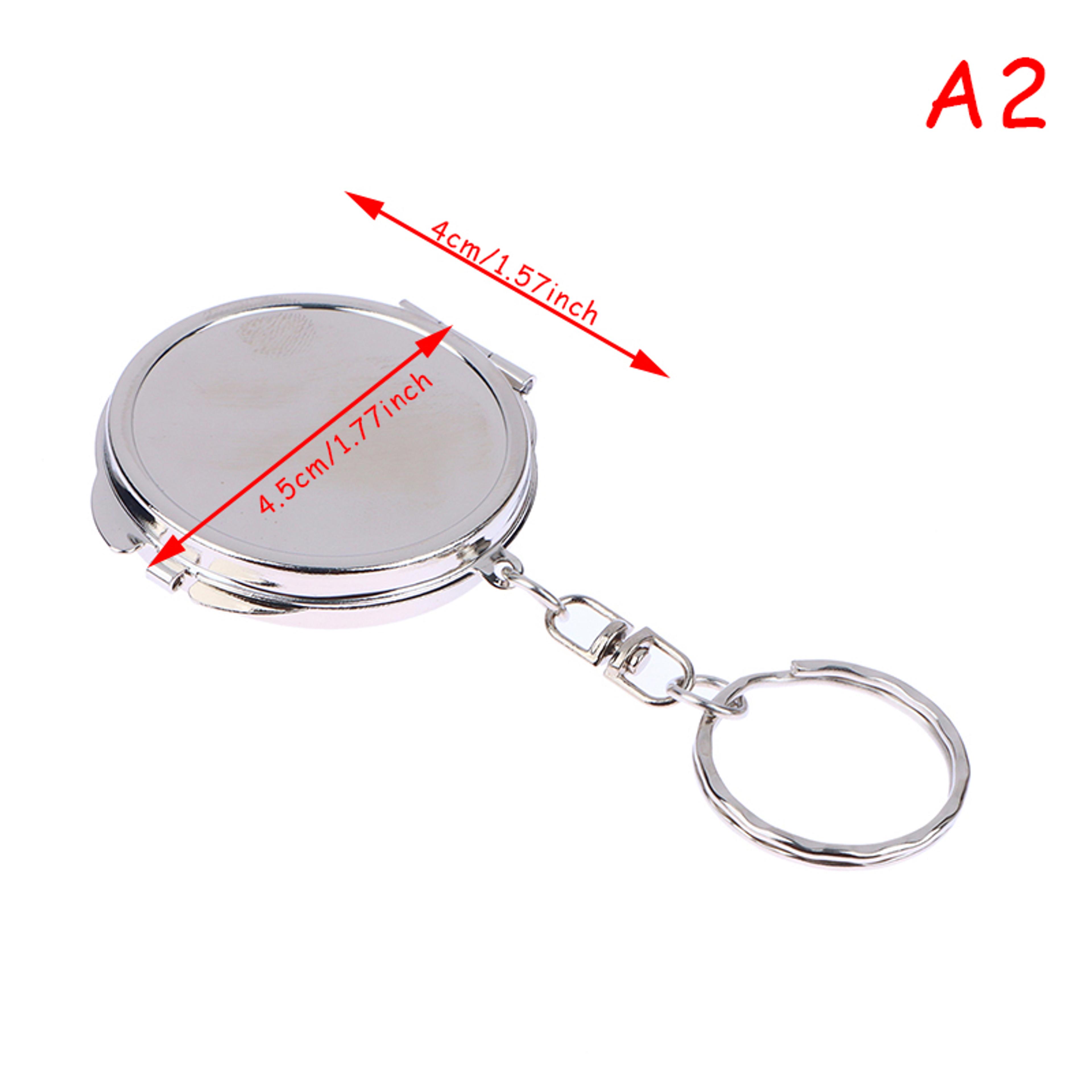 Double Sided Compact Mirror Keychain For Easy Touch Ups 6