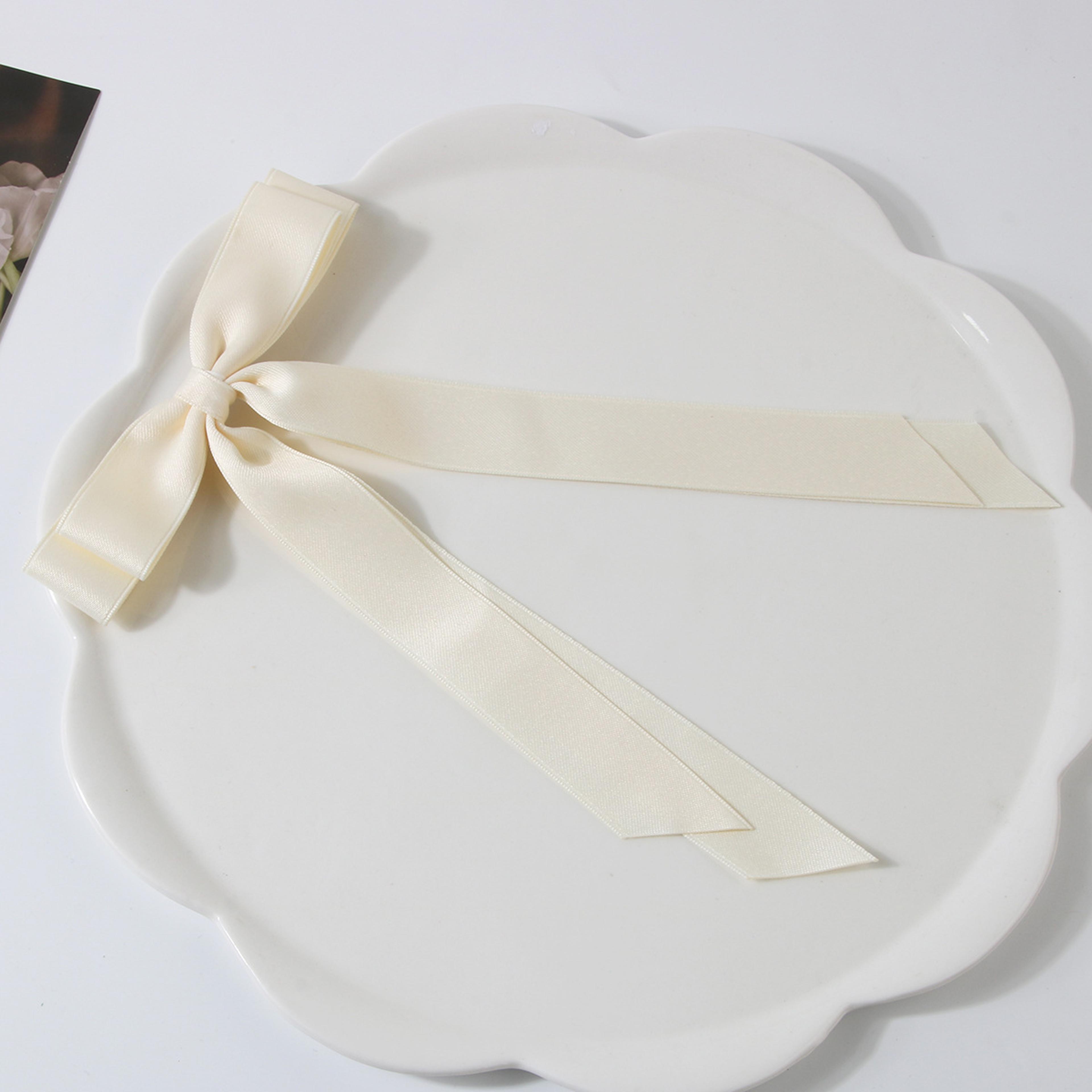 Korean Sweet Bow Hair Clip Long Ribbon Duckbill Clip Elegant Hair Accessory 7