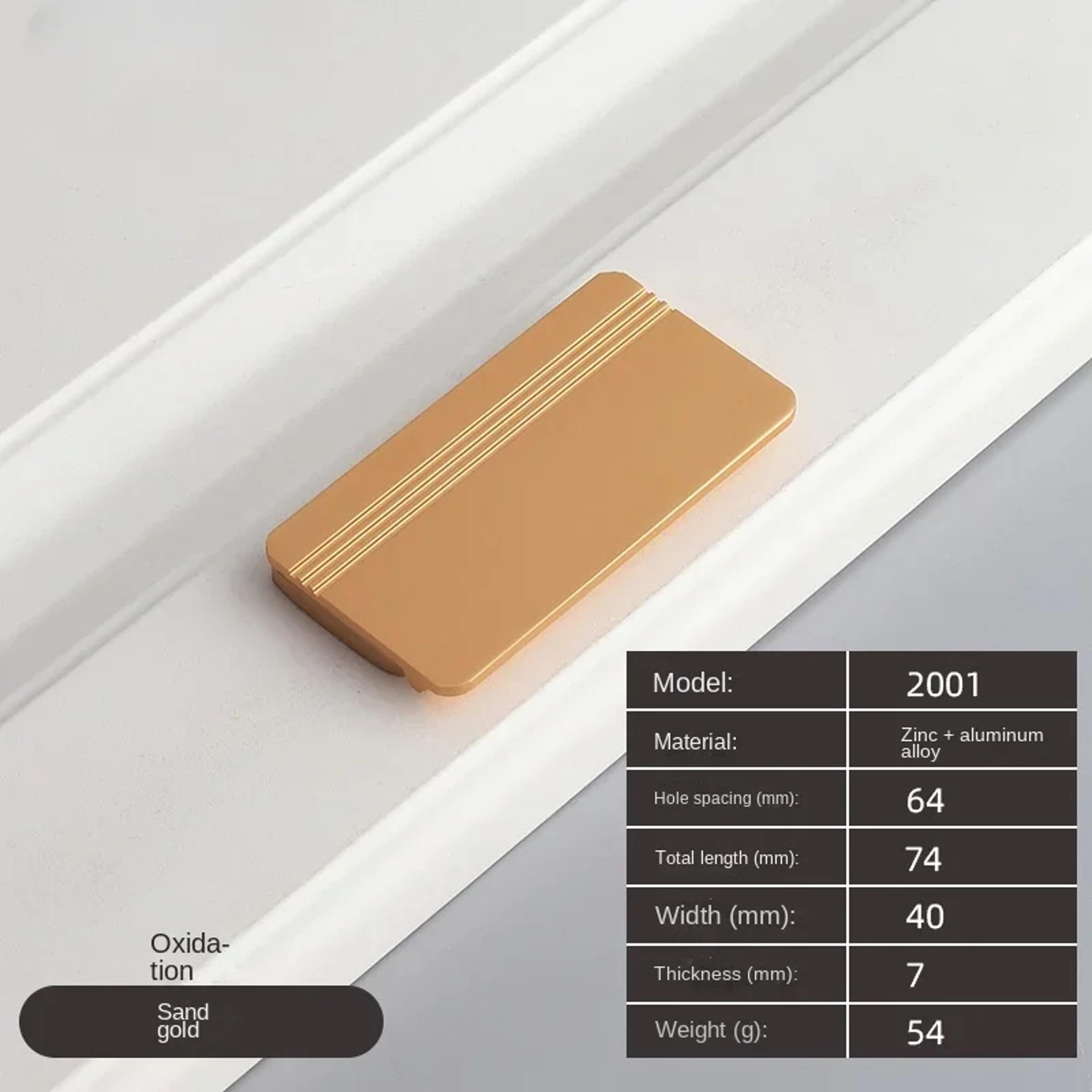 Invisible Concealed Cabinet Handle Black Folding Drawer Pull Furniture Hardware 8