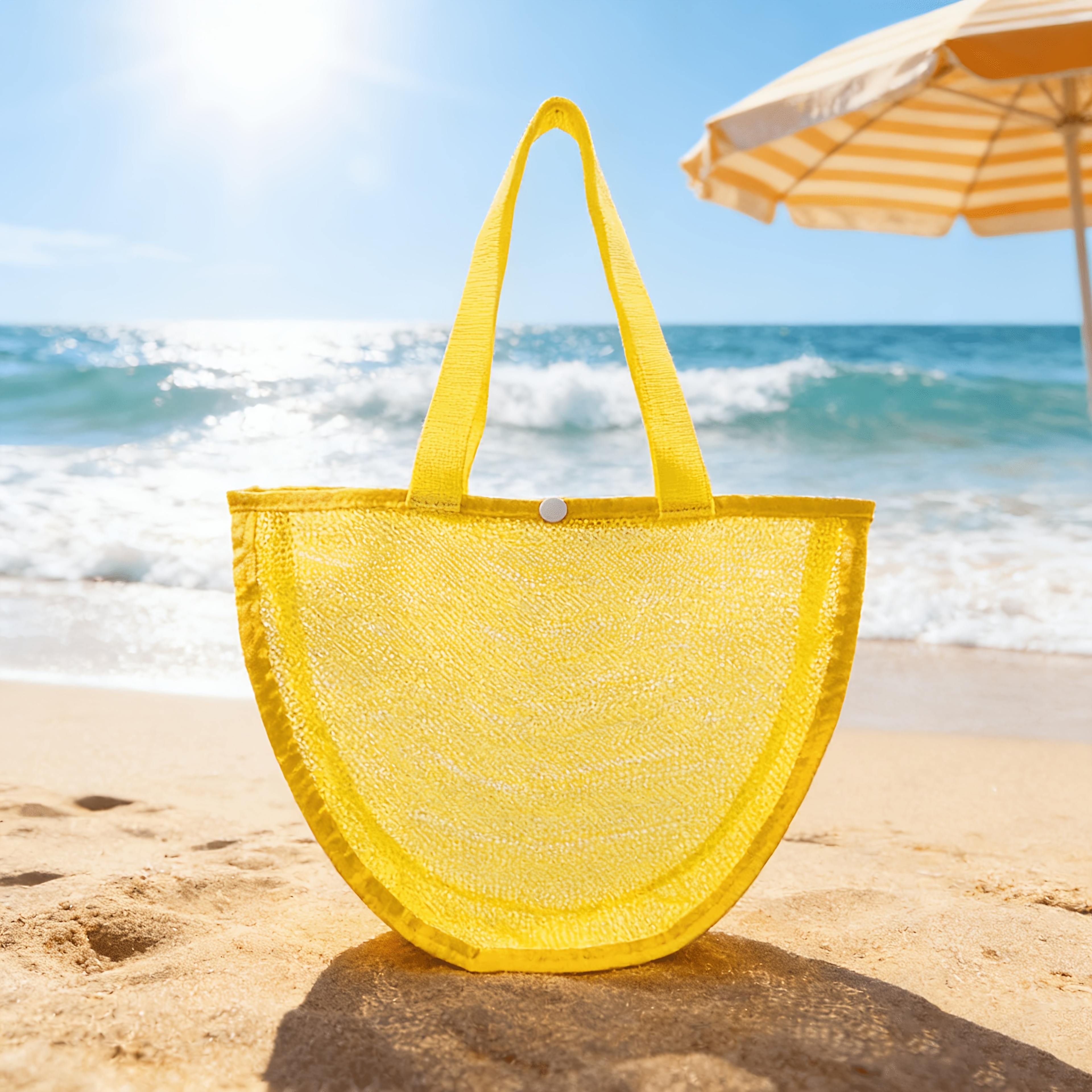 Personalized Shell Mesh Bag Beach Tote For Seashell Collection And Coastal Adventures 5