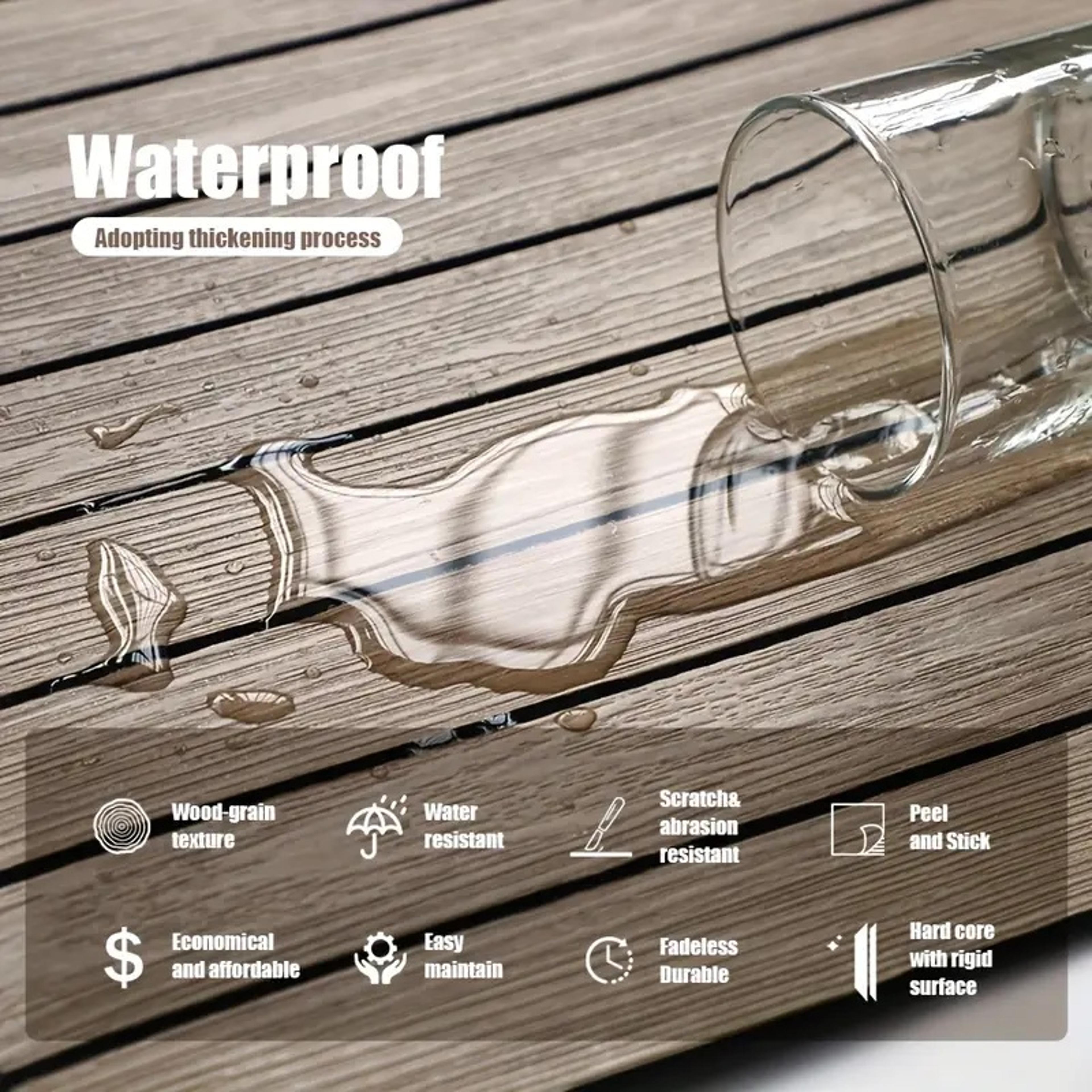 Wood Grain Wall Panel Self Adhesive Waterproof Wall Sticker For Home Decor 1