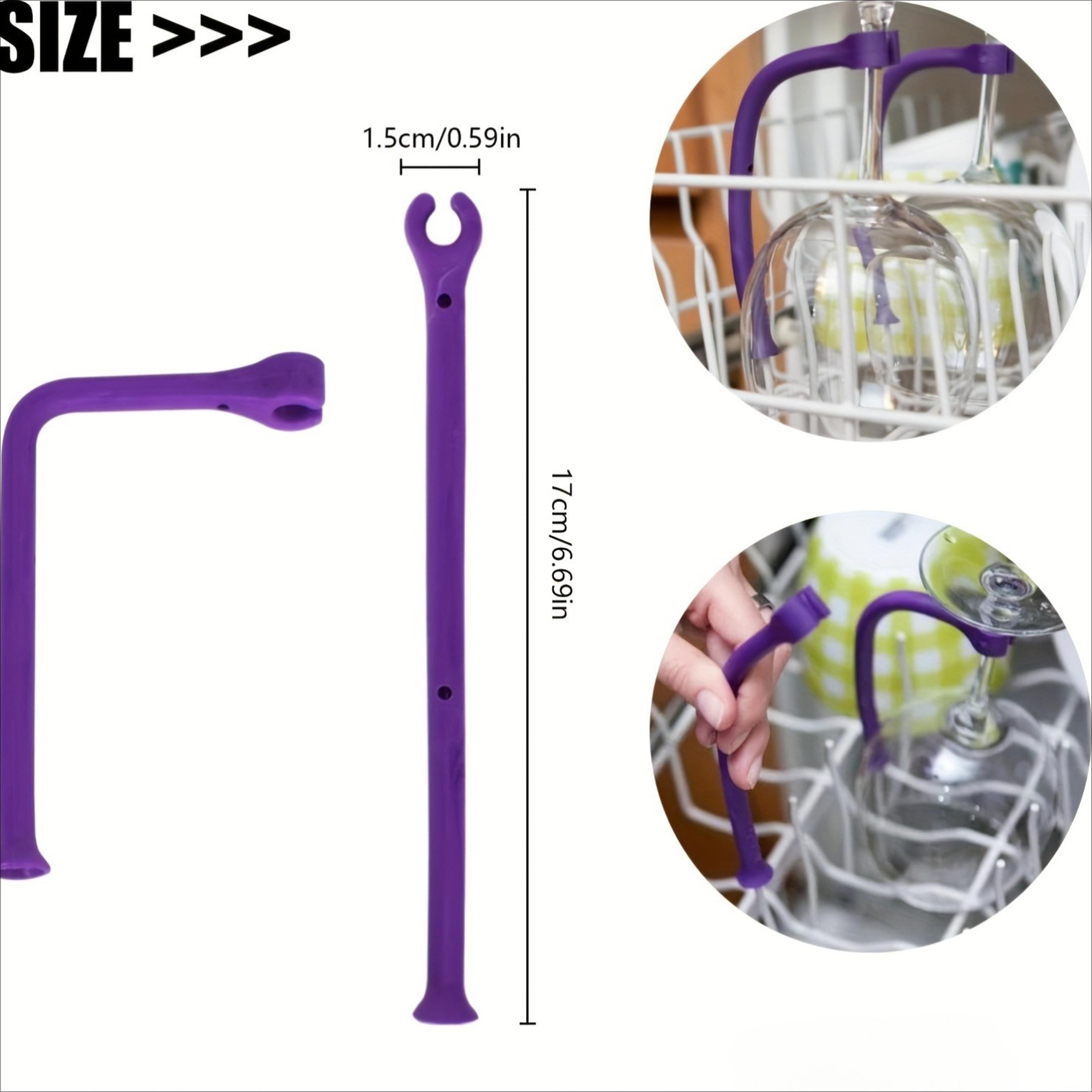 Wine Glass Holder Rack Flexible Non Slip Dishwasher Safe Storage Organizer For Tall Glasses And Bot 3