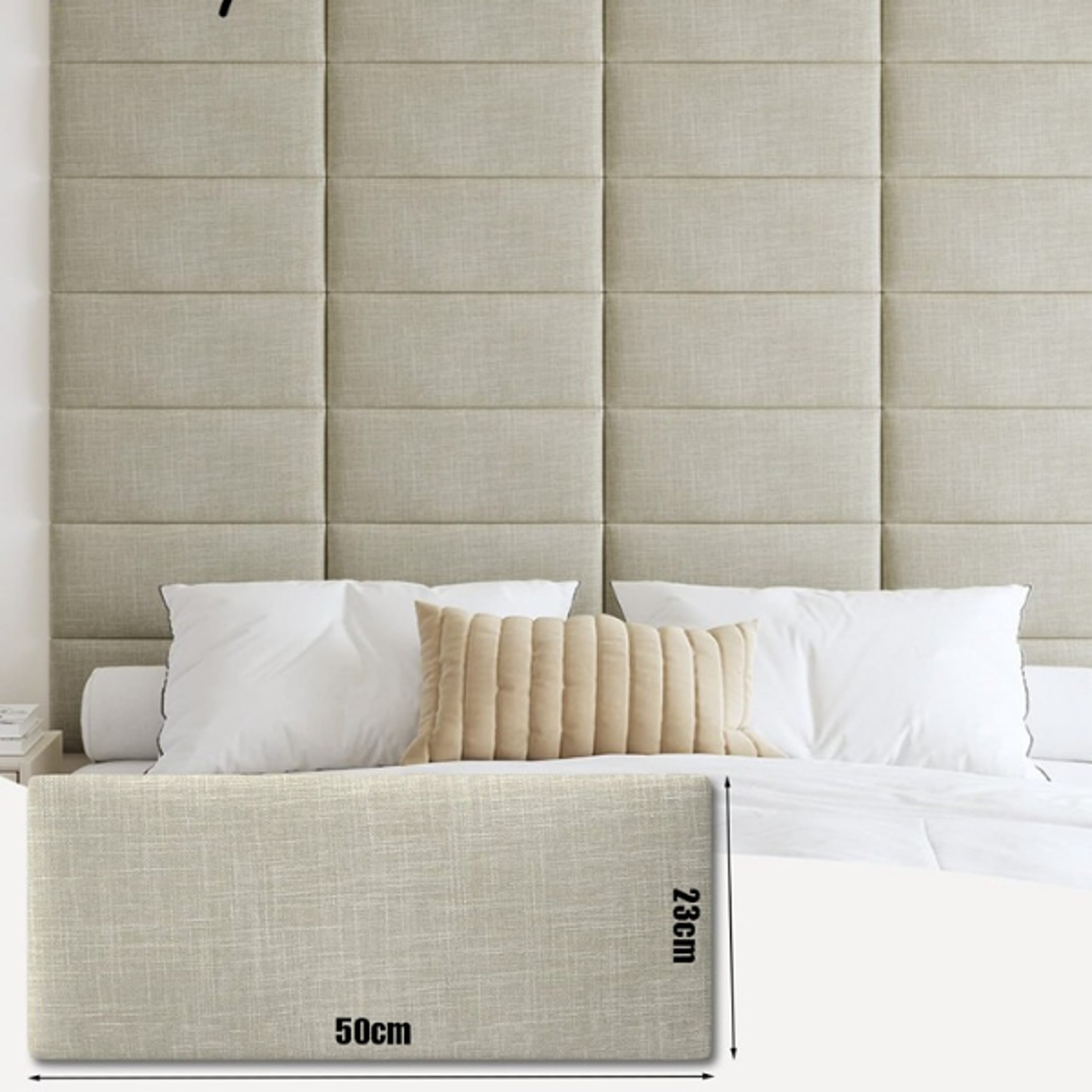 upholstered wall mounted headboard 3d soundproof peel and stick wall panels