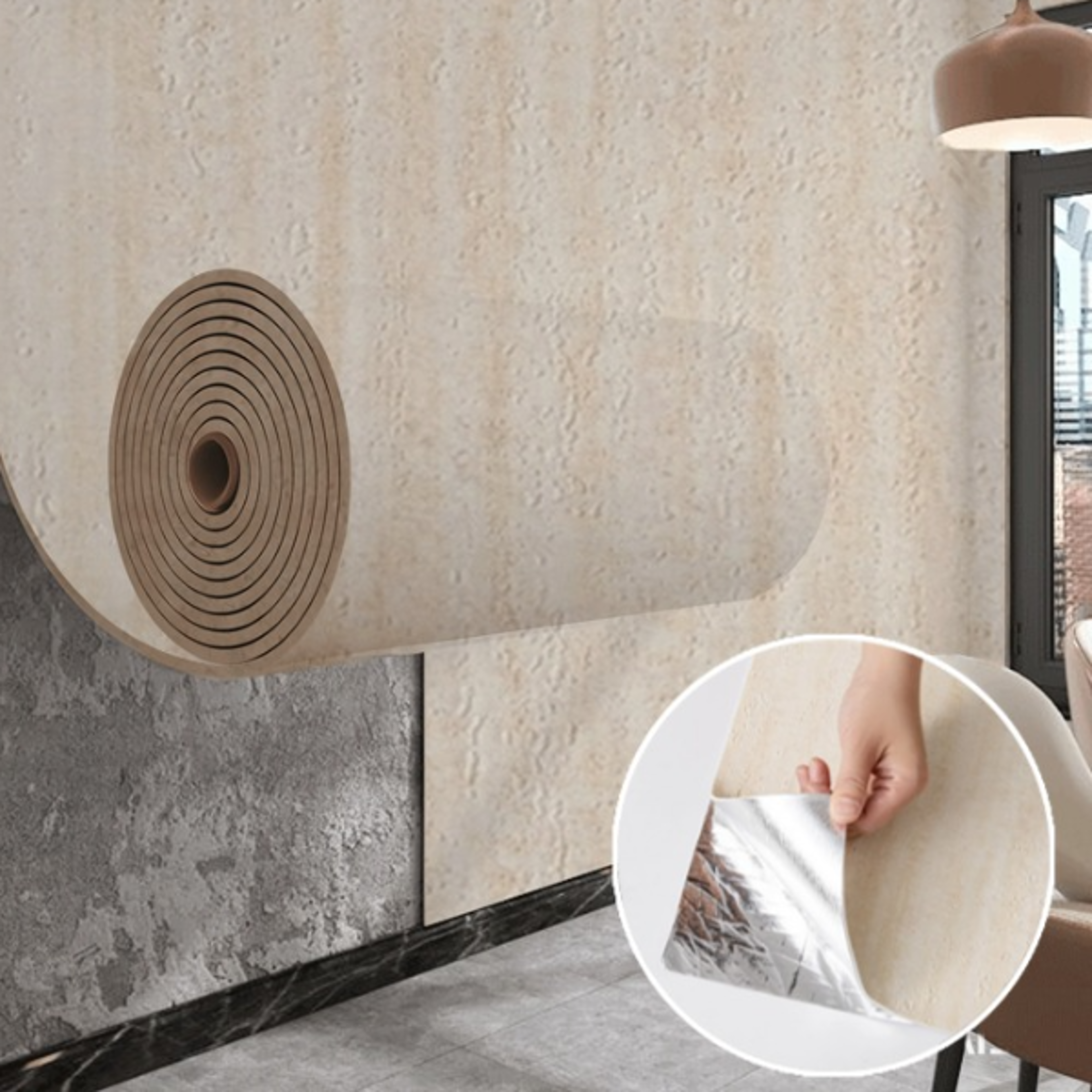 soft faux travertine peel and stick wallpaper self adhesive wall decor