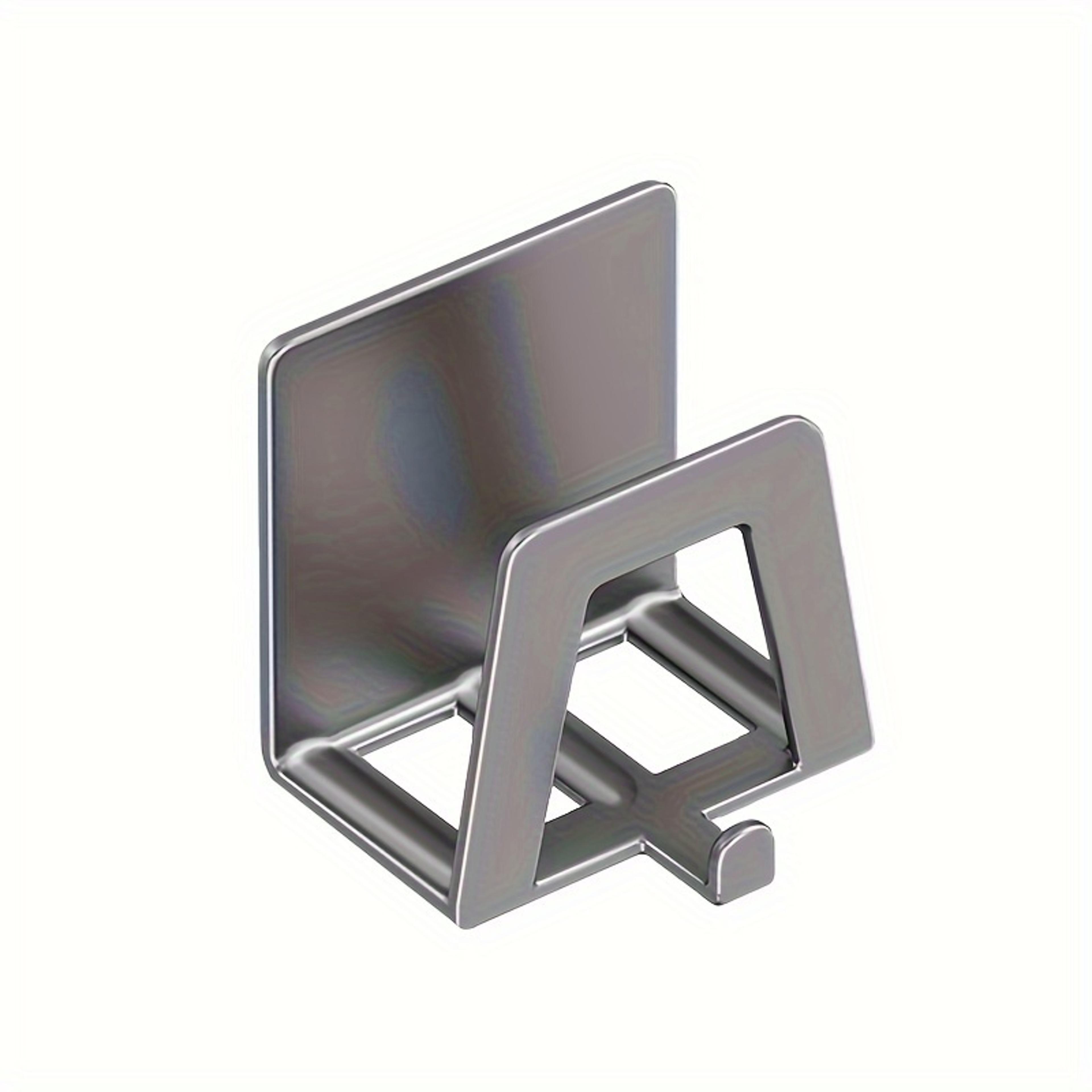 Stainless Steel Sink Sponge Holder Self Adhesive Kitchen Organizer 6