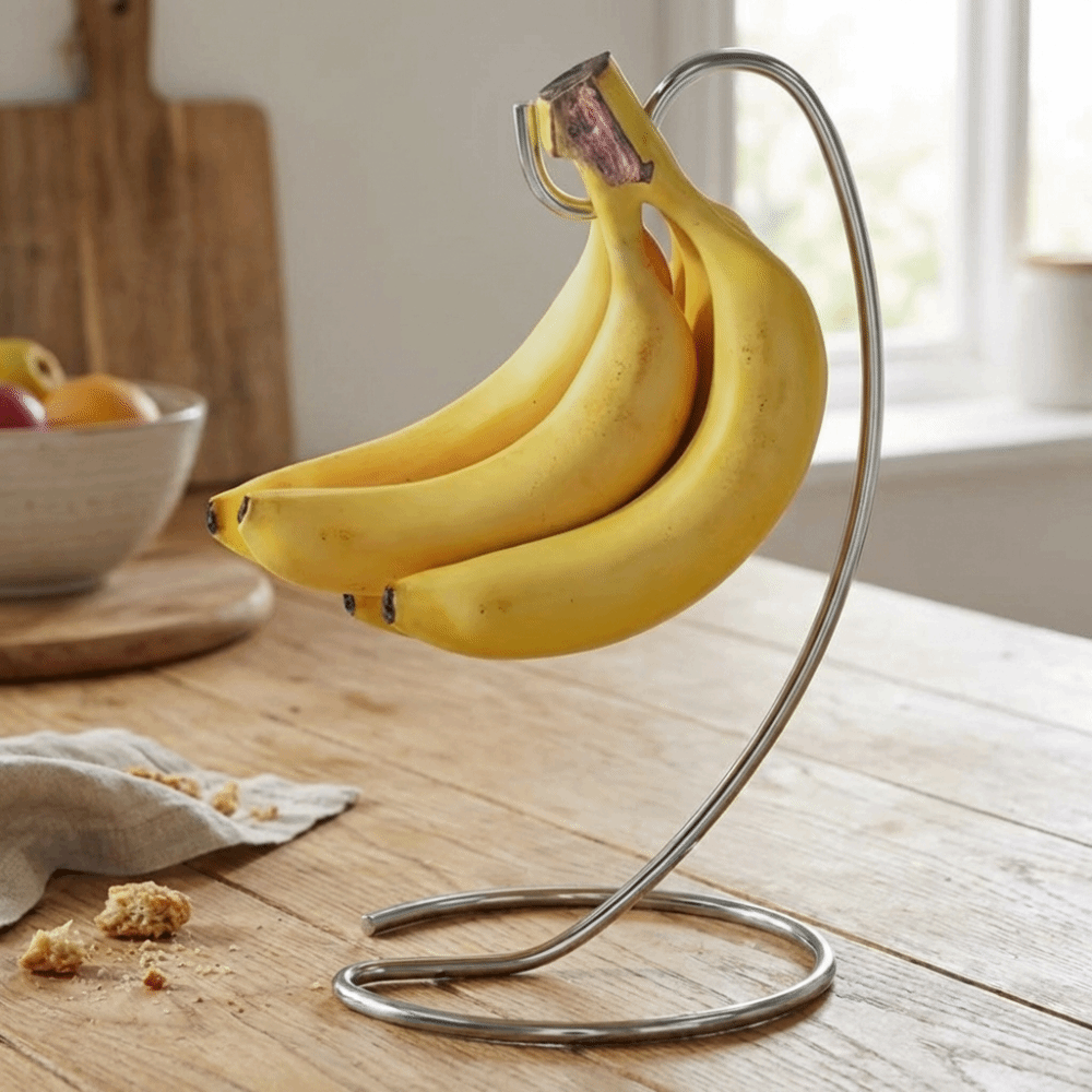 FreshLift Metal Banana Hanger Stand For Countertop Fruit Storage 5