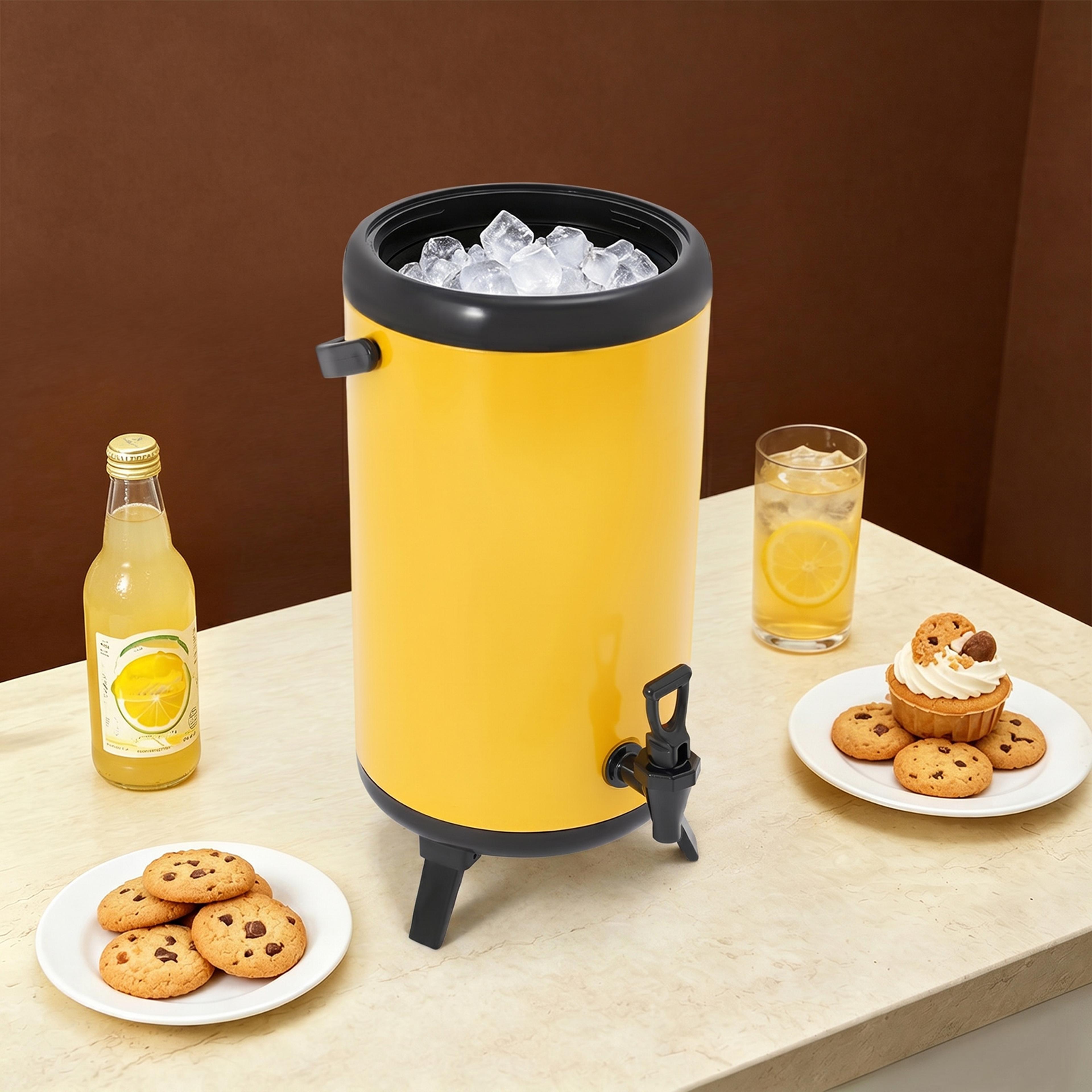 Insulated Beverage Dispenser Stainless Steel Hot And Cold Drink Server 3