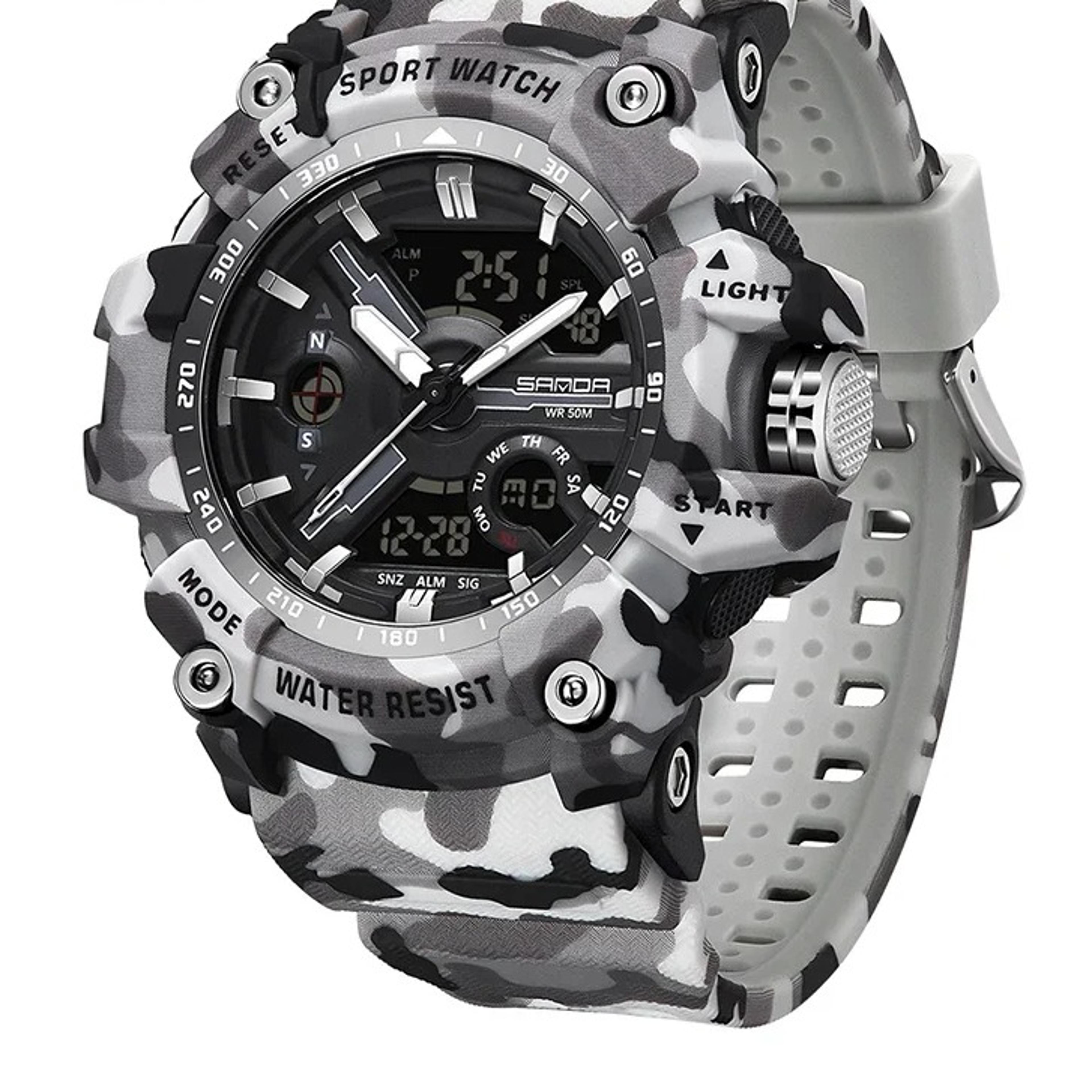 g style military digital sports watch for men waterproof double display quartz wristwatch