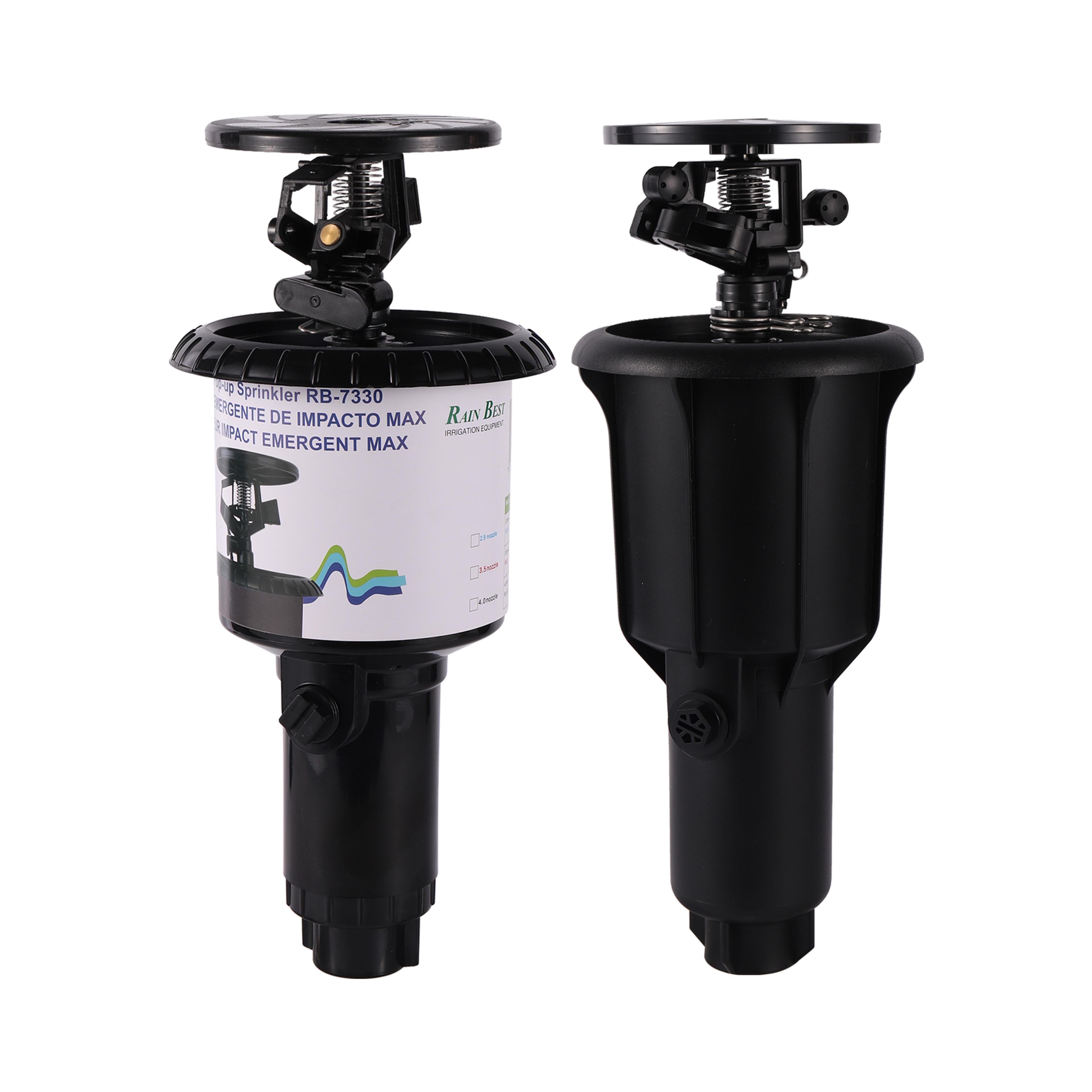 adjustable pop up impact sprinkler head for automatic lawn and farmland irrigation