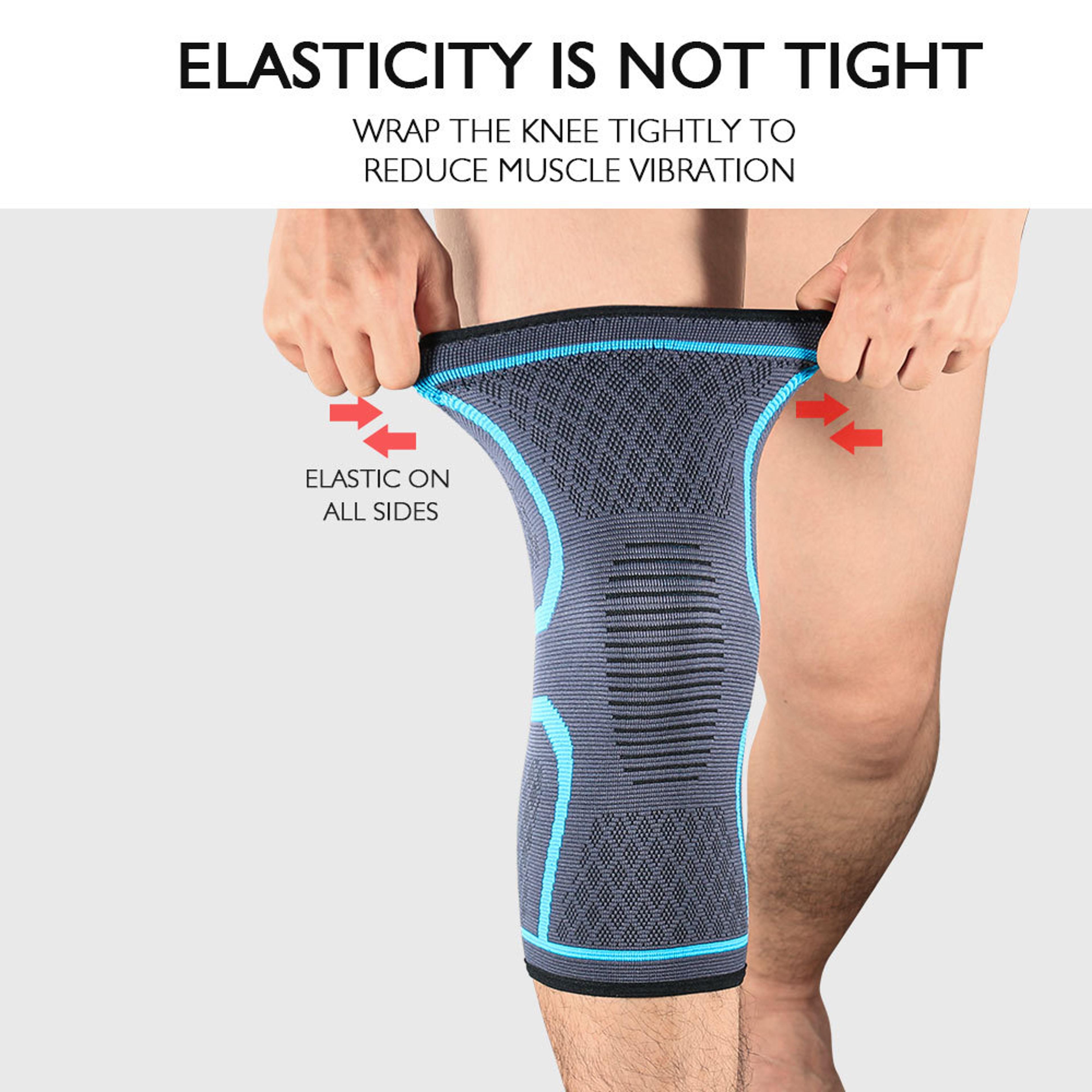 Elastic Compression Knee Support Sleeve For Running Basketball Cycling And Fitness 4