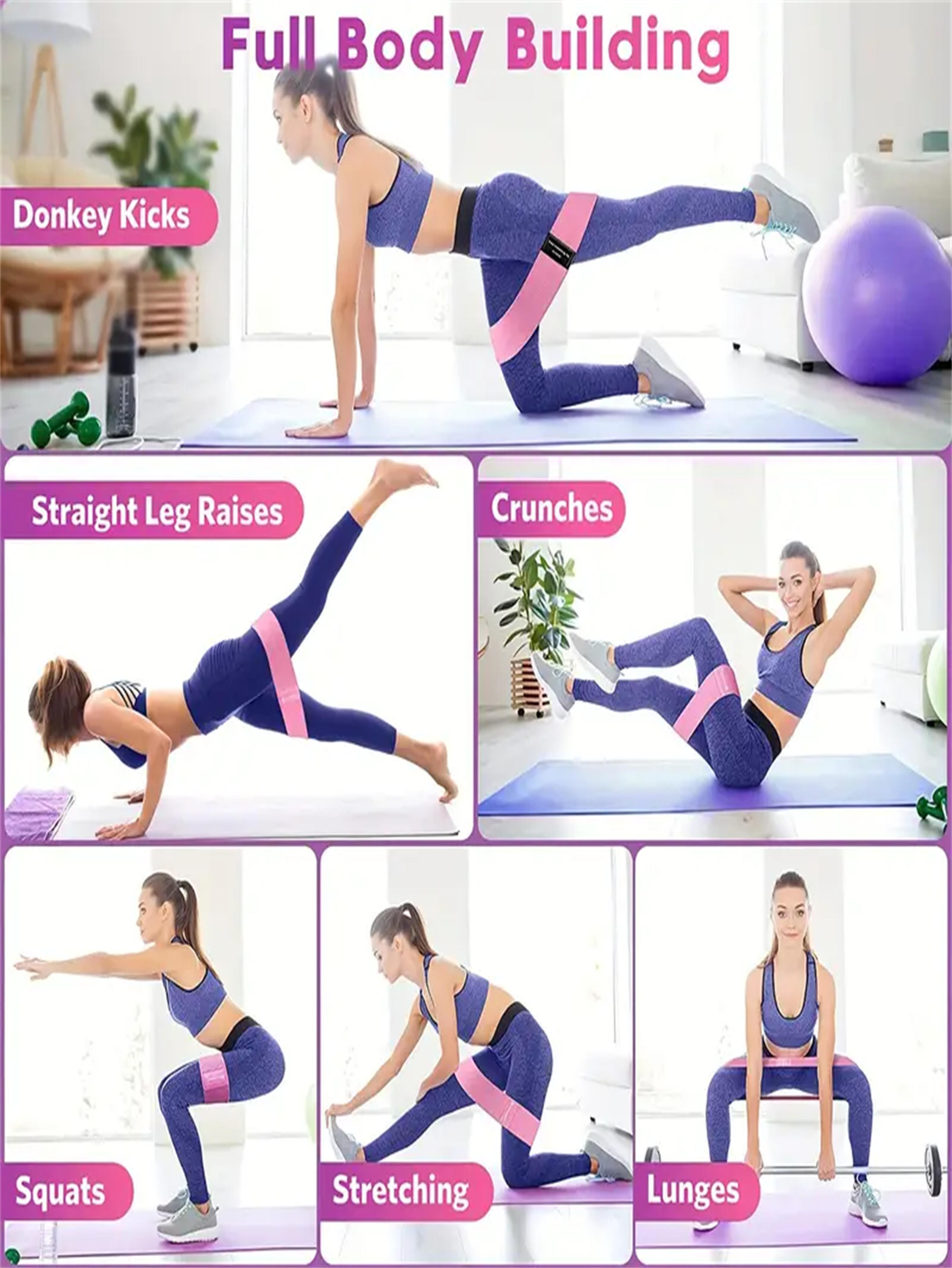 Pilates Resistance Bands For Glute Leg Strength Training And Home Workouts 1