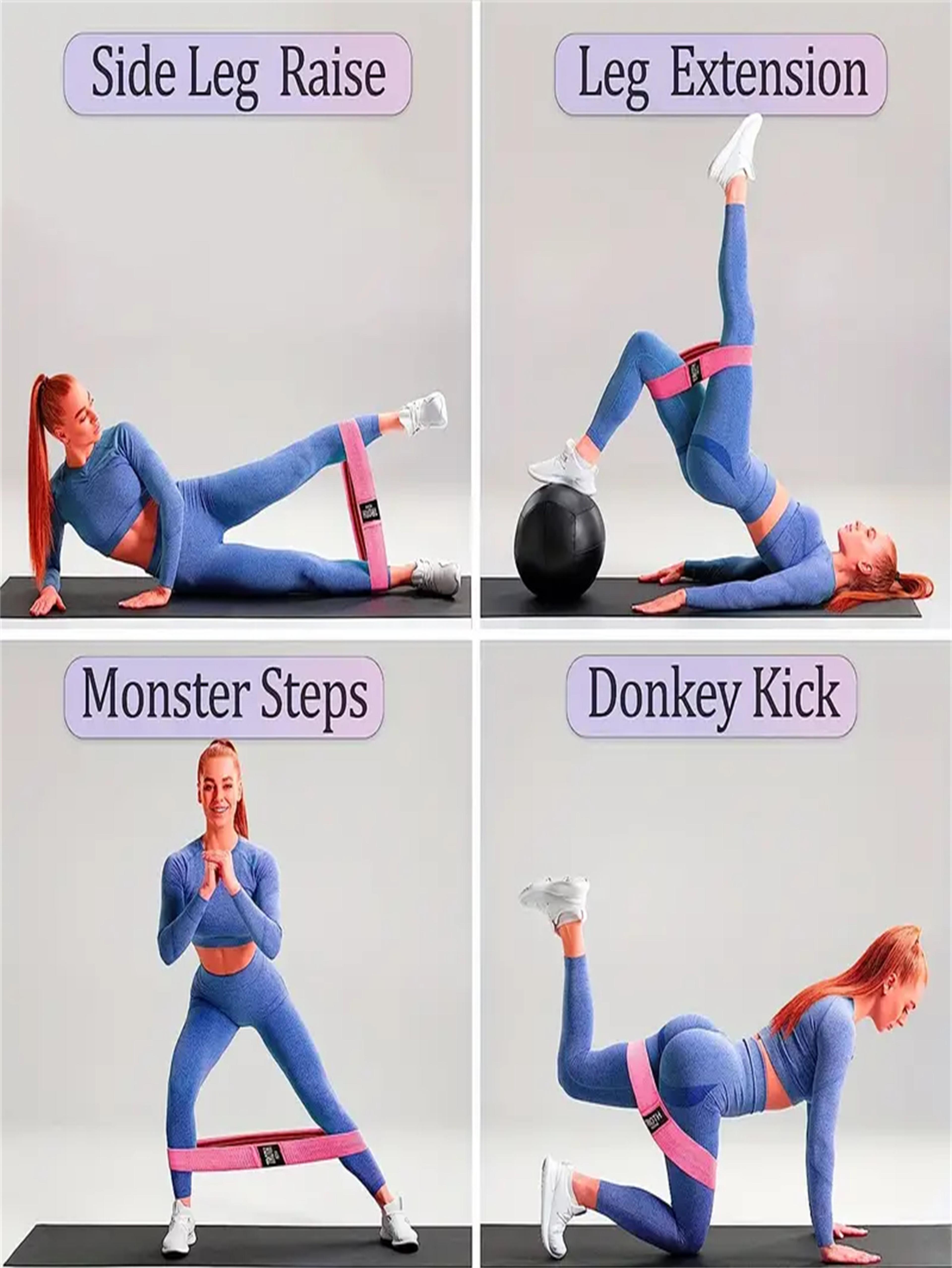 Pilates Resistance Bands For Glute Leg Strength Training And Home Workouts 2