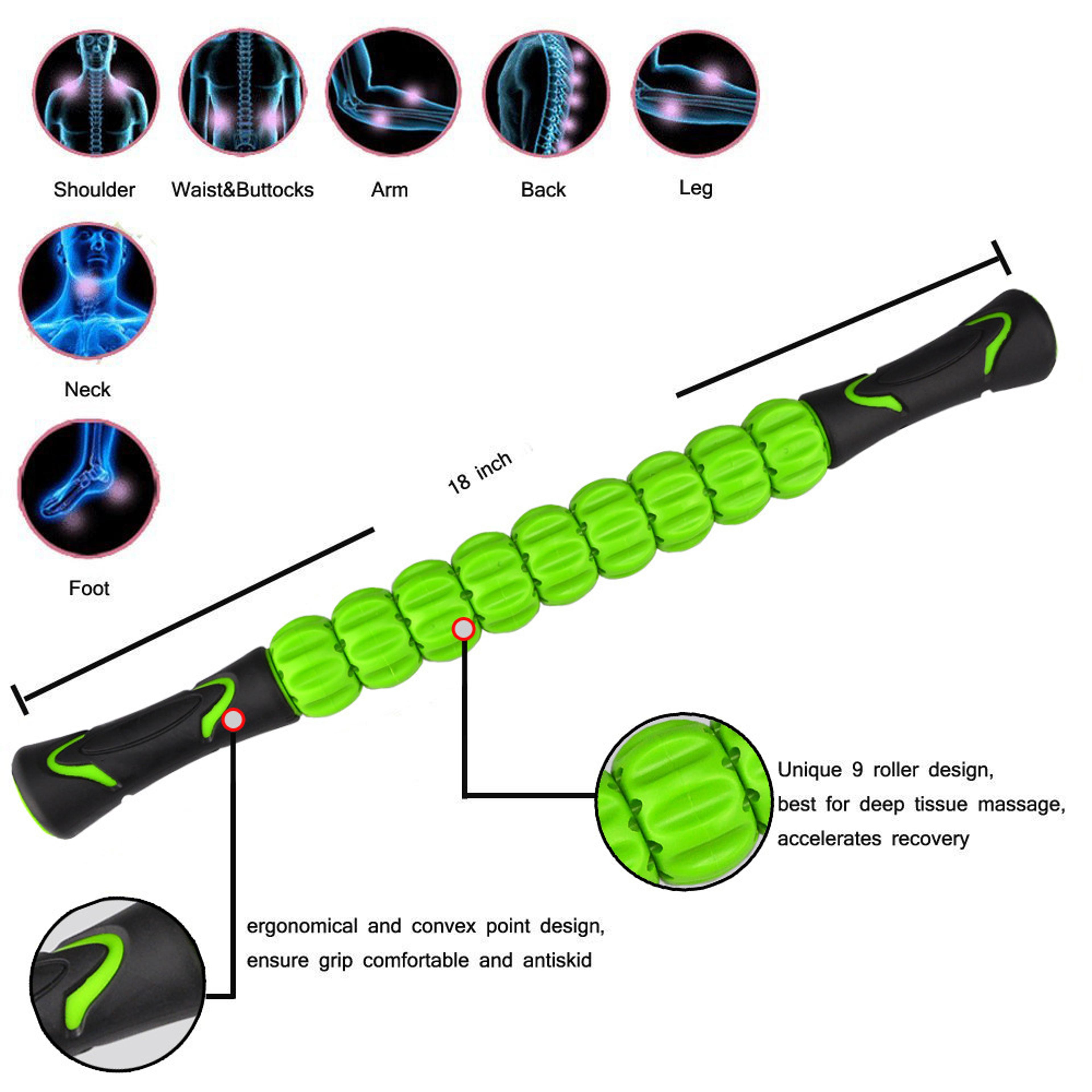 Muscle Massage Roller Stick For Deep Tissue Relief Fascia Release And Workout Recovery 1