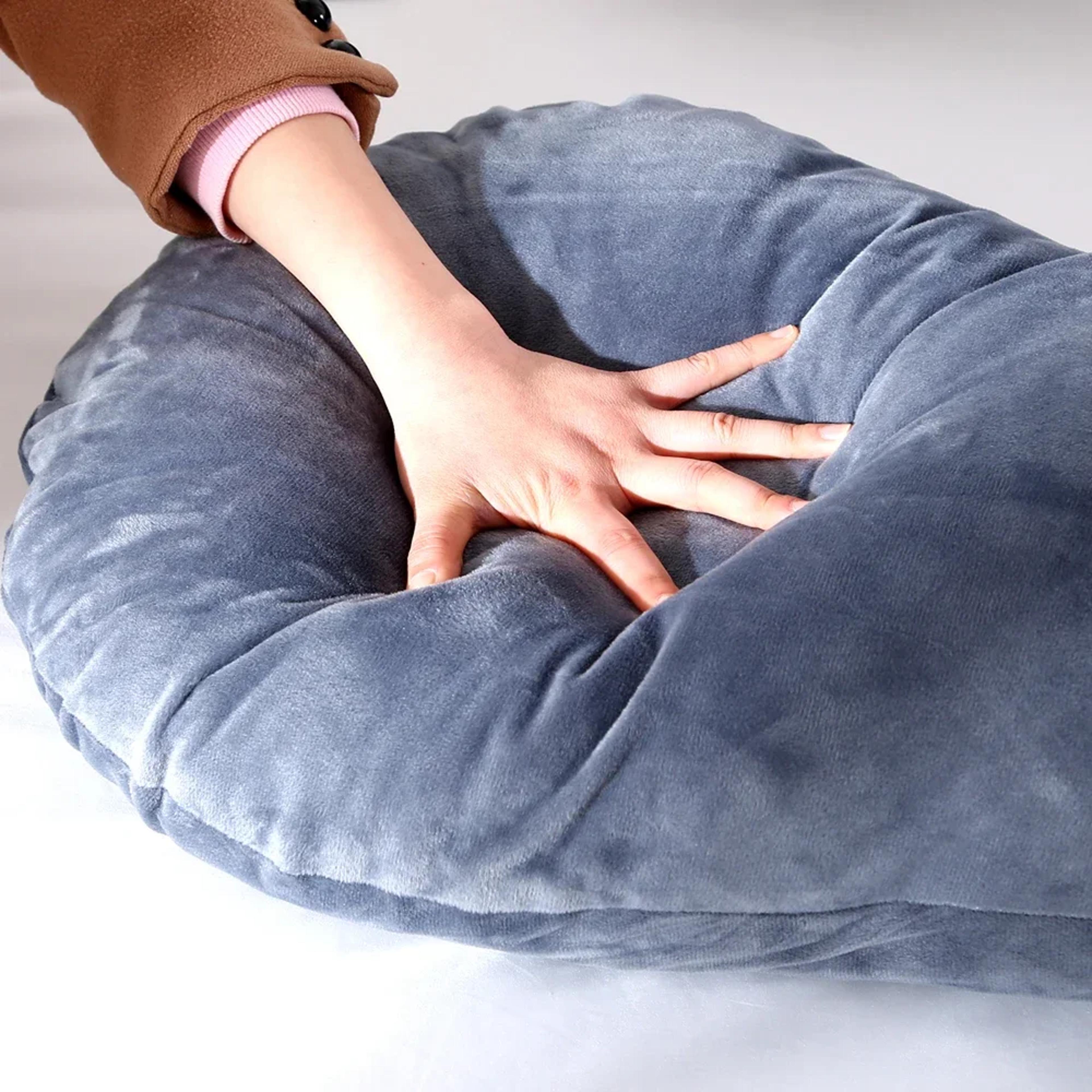 Soft Fleece U Shaped Pregnancy Pillow Full Body Maternity Support Cushion 5
