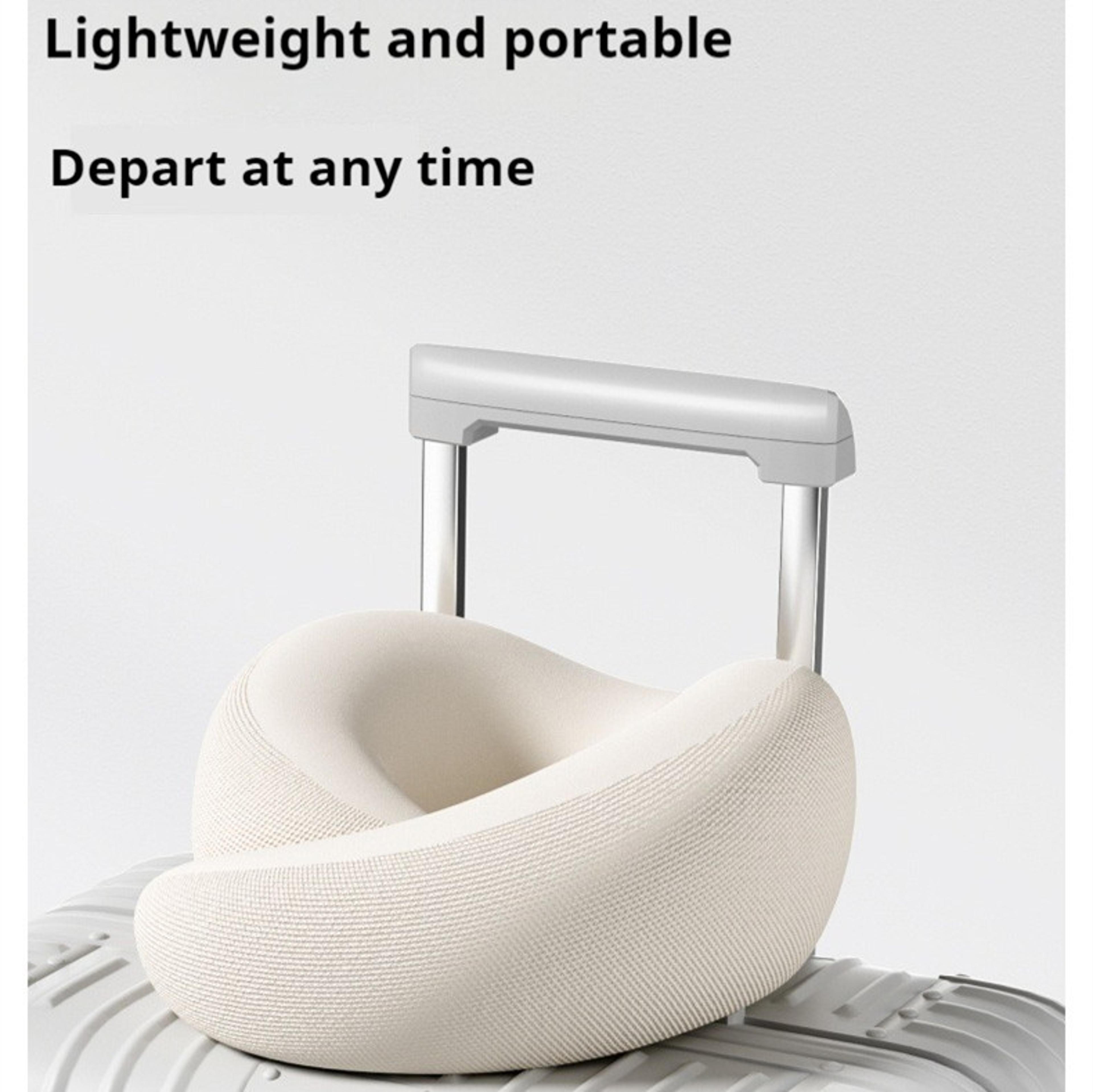 Memory Foam Travel Neck Pillow Ergonomic Head Support Cushion For Comfortable Rest 4