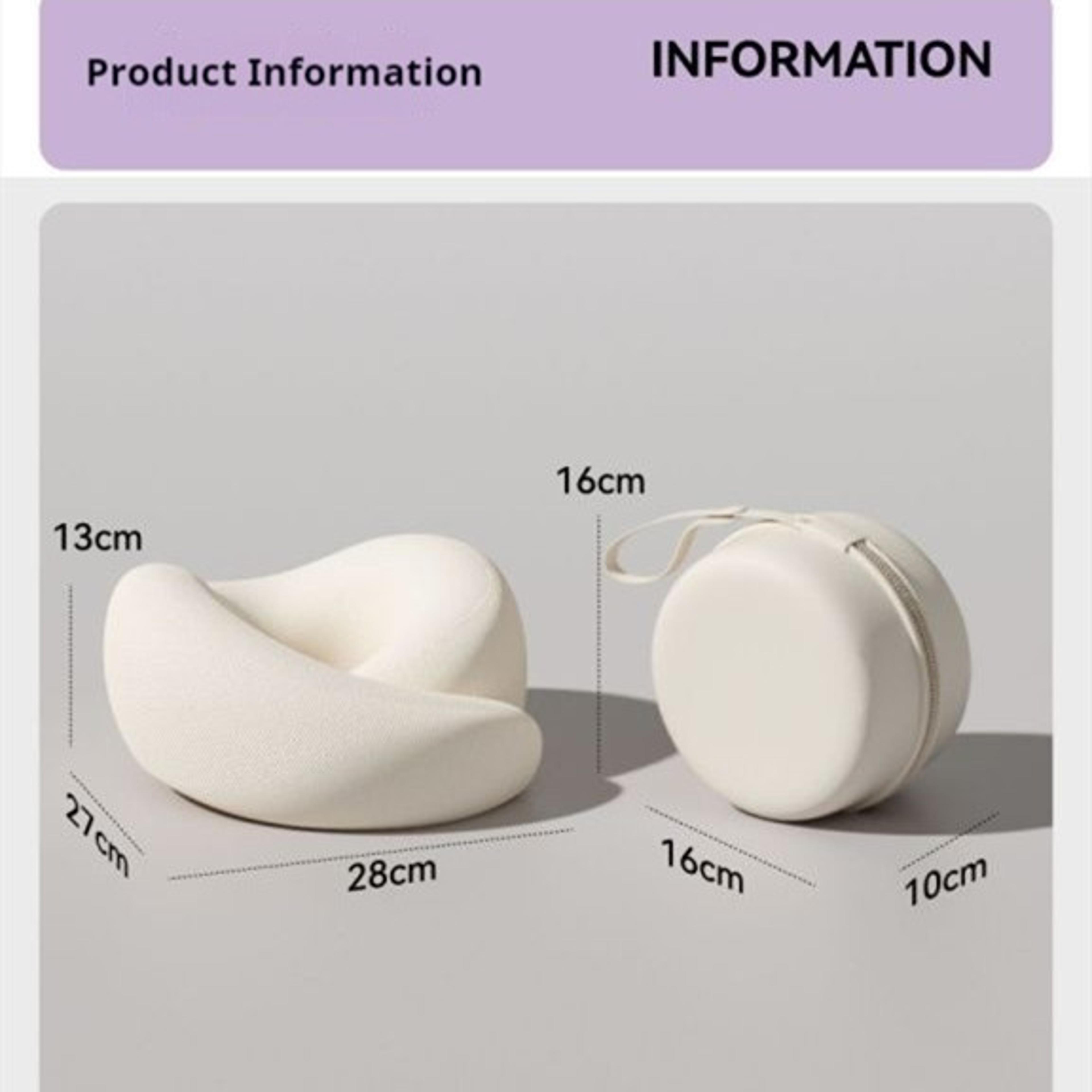 Memory Foam Travel Neck Pillow Ergonomic Head Support Cushion For Comfortable Rest 6