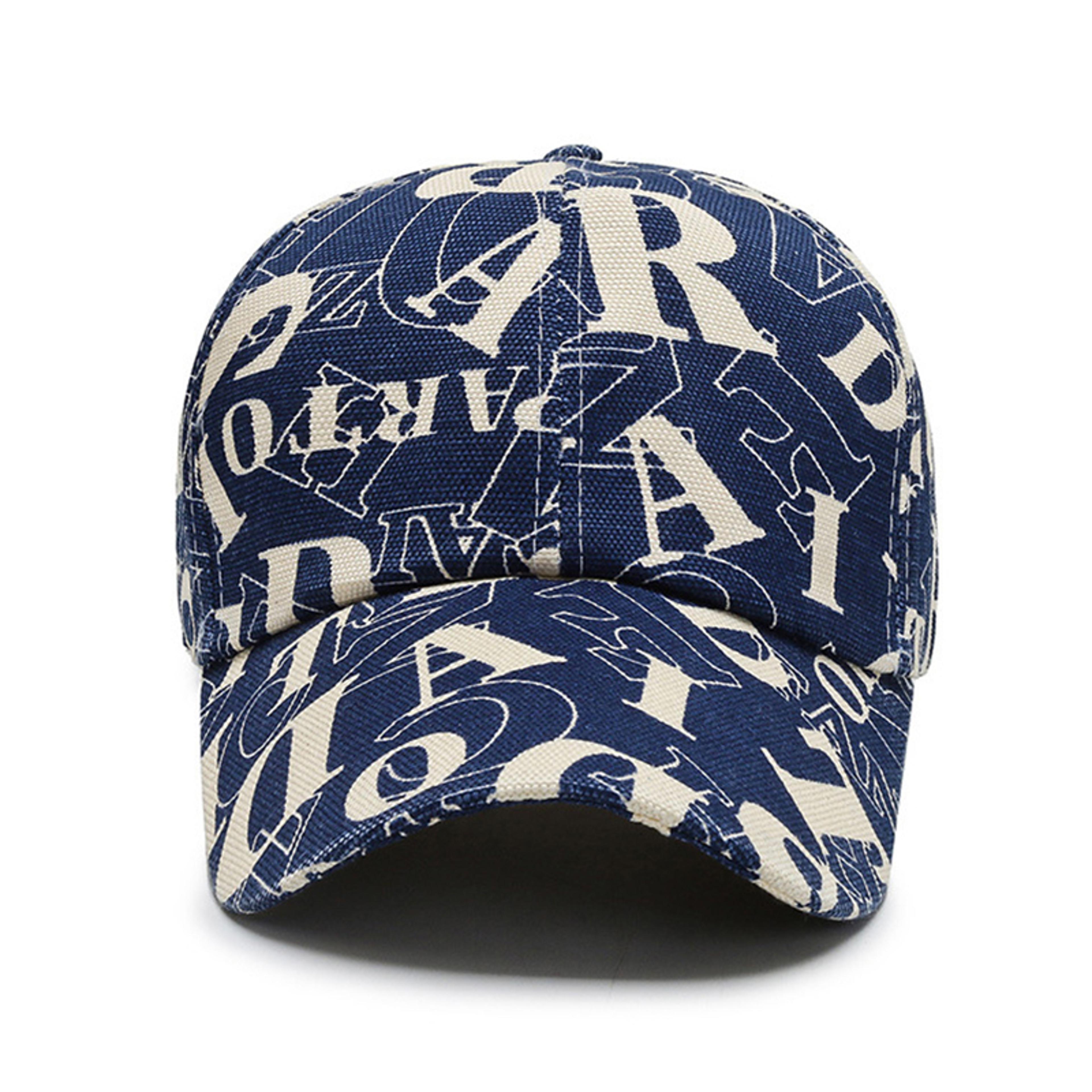 Vintage Letter Print Baseball Cap Unisex Hip Hop Streetwear Hat 1