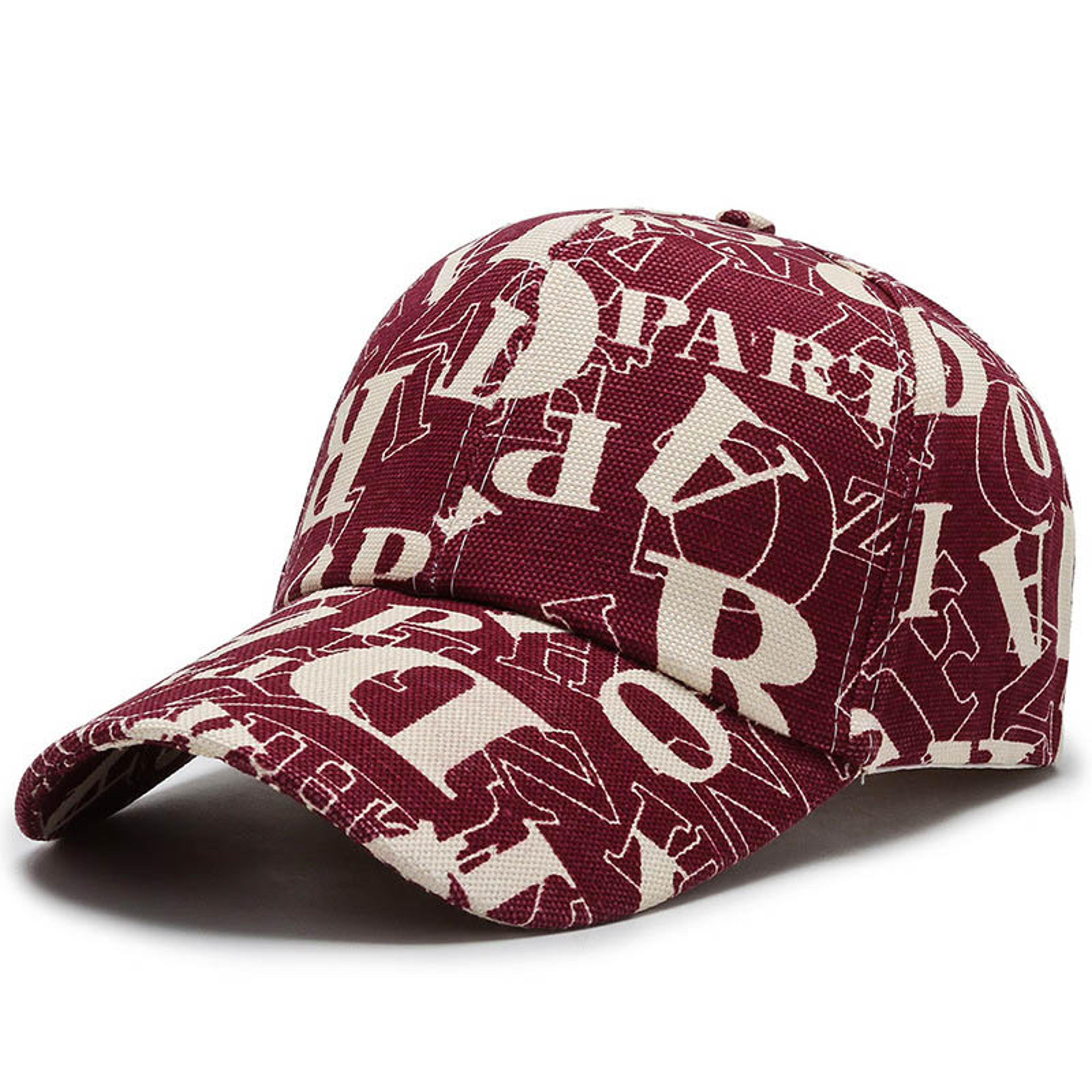 Vintage Letter Print Baseball Cap Unisex Hip Hop Streetwear Hat 6
