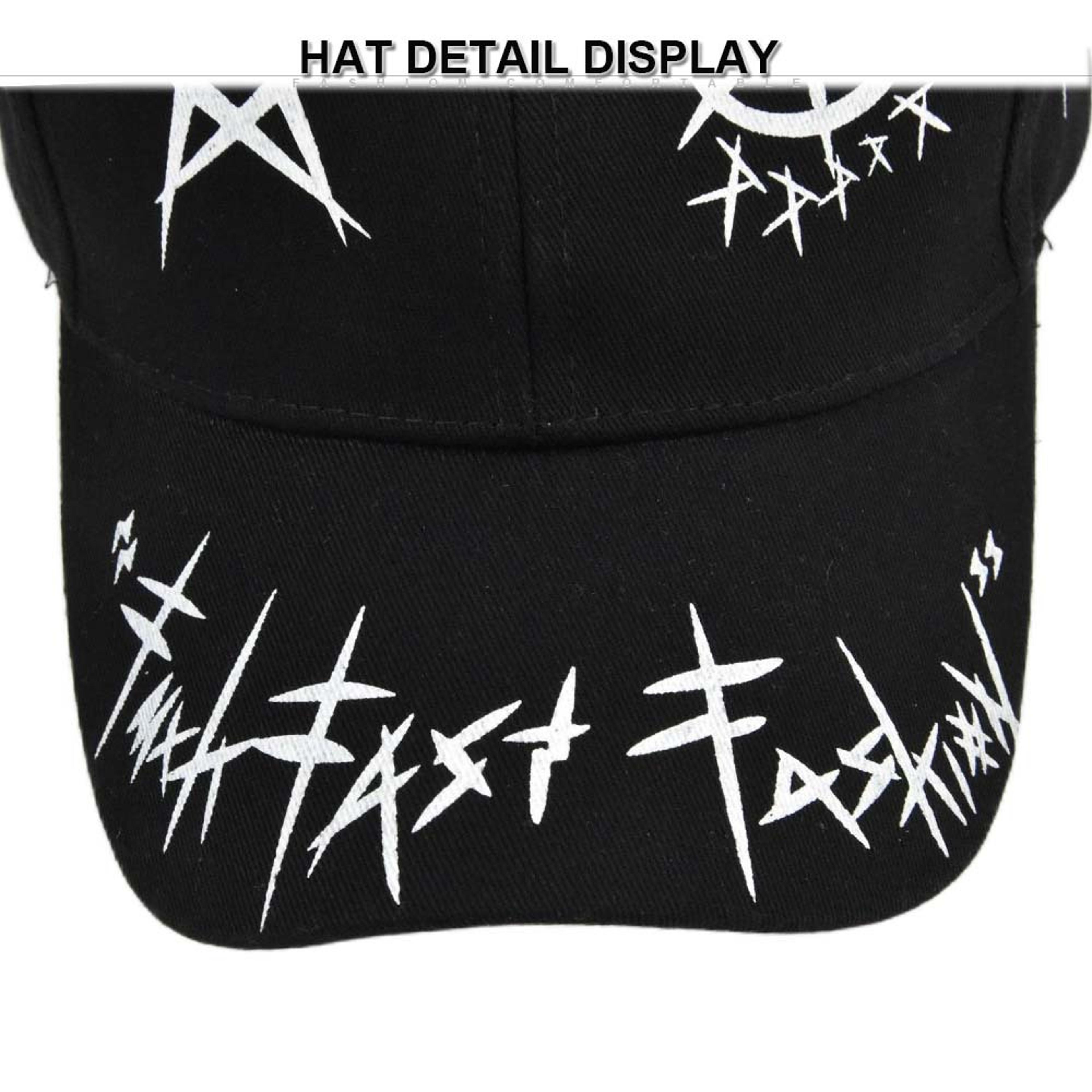 Graffiti Letter Baseball Cap Adjustable Cotton Snapback Hip Hop Dad Hat 5