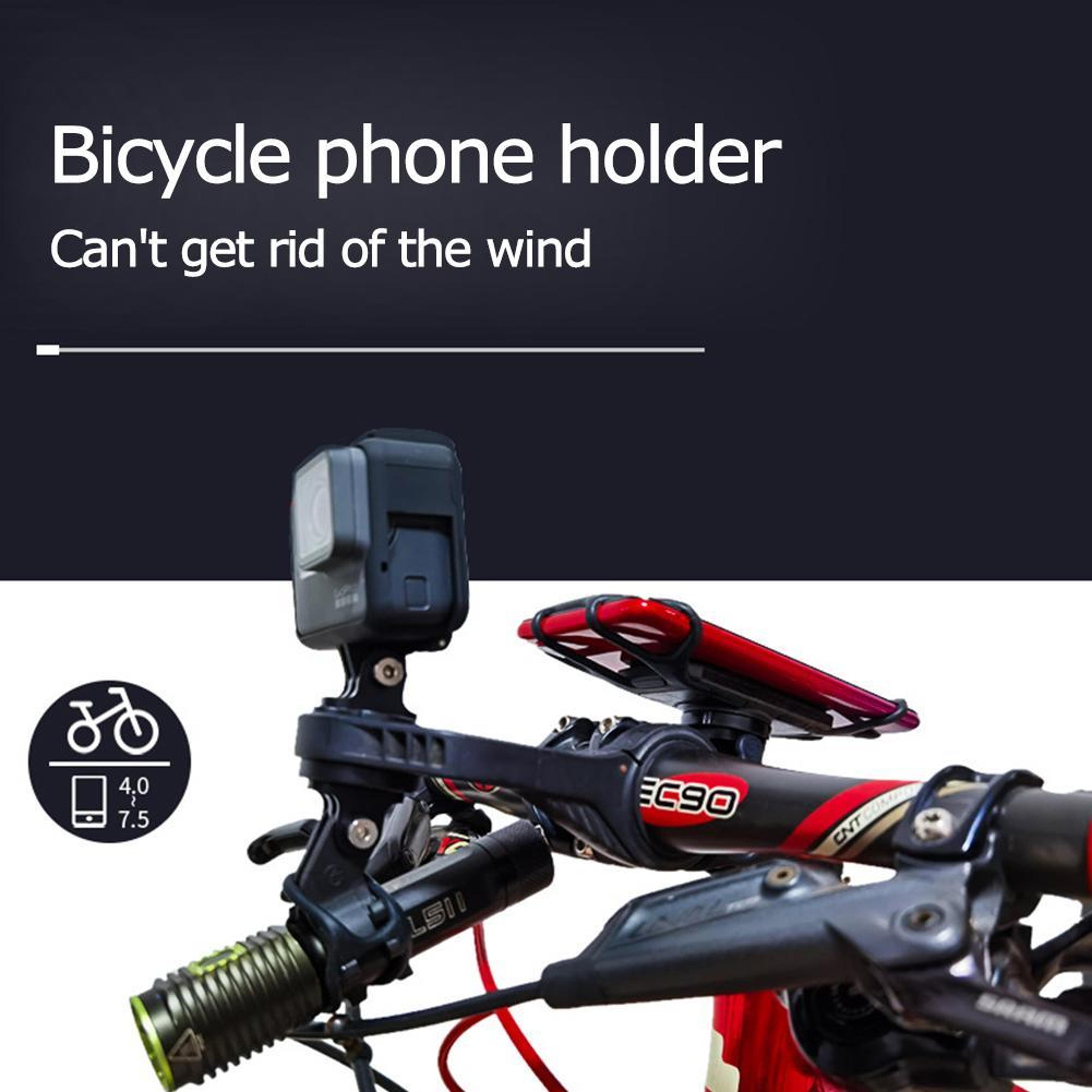 Universal Shockproof Bicycle Phone Holder Secure Silicone Grip Bike And Motorcycle Mount 4