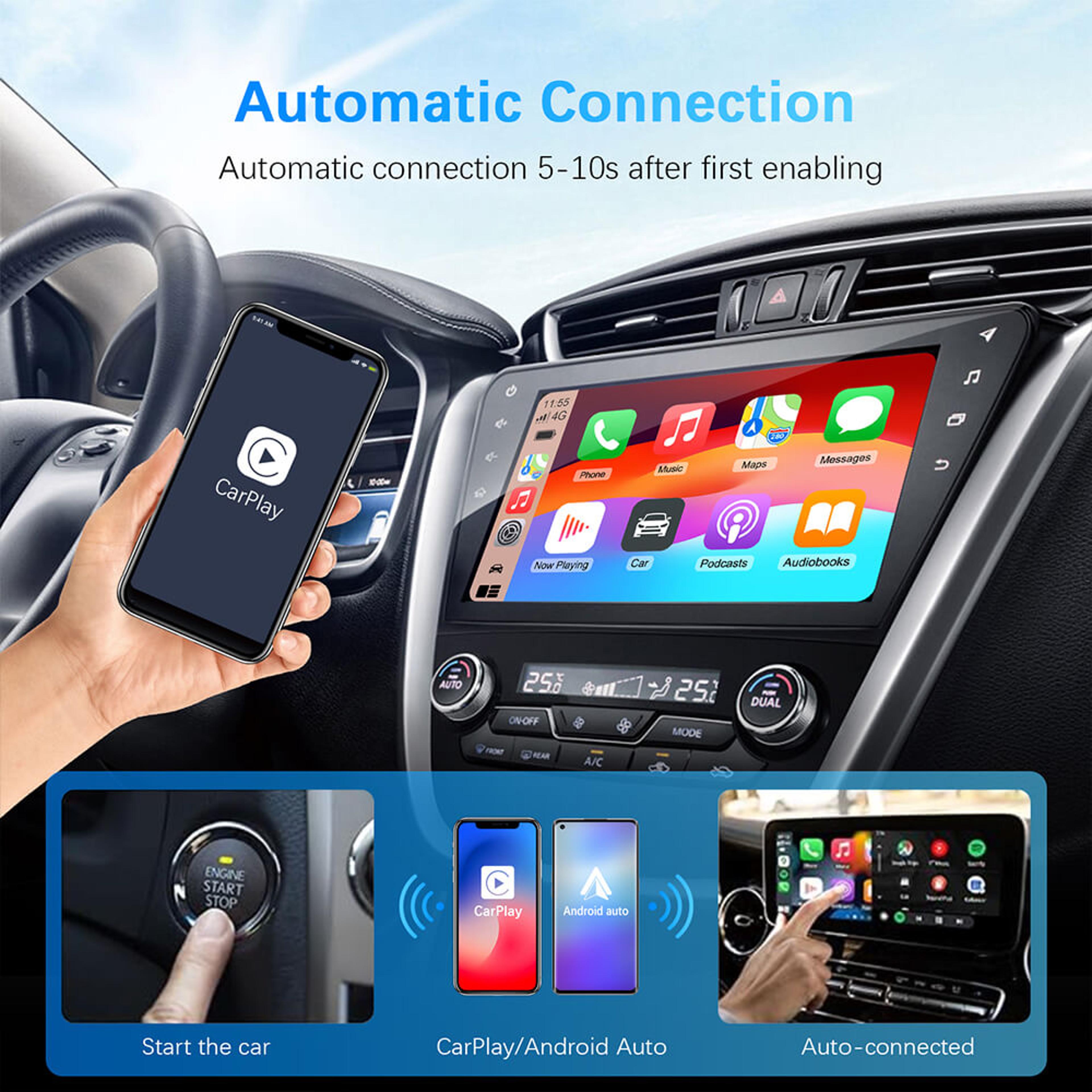 Wireless CarPlay Android Auto Adapter With Plug And Play Auto Connection 4