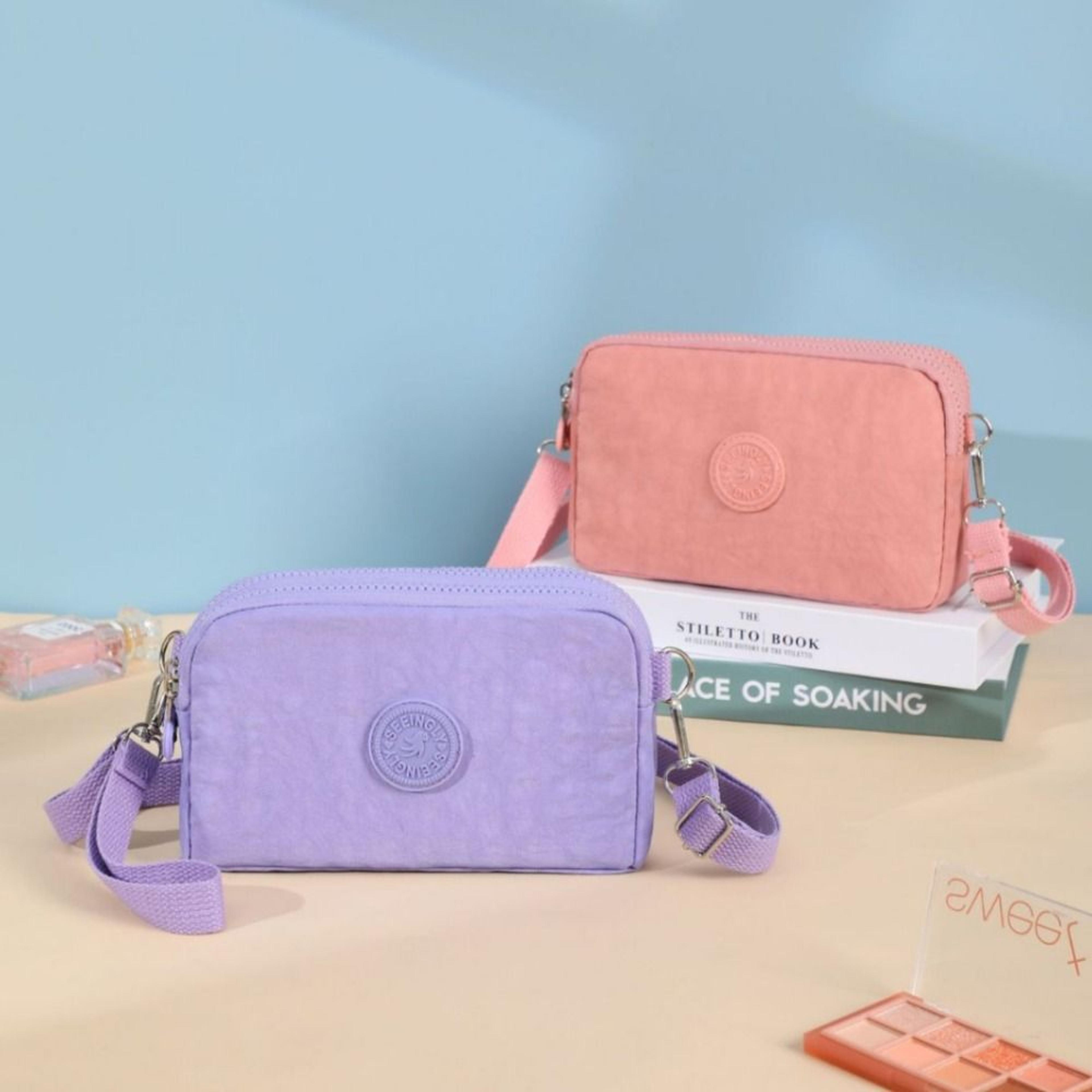 Lightweight Nylon Phone Crossbody Bag With Card Holder And Adjustable Strap 1