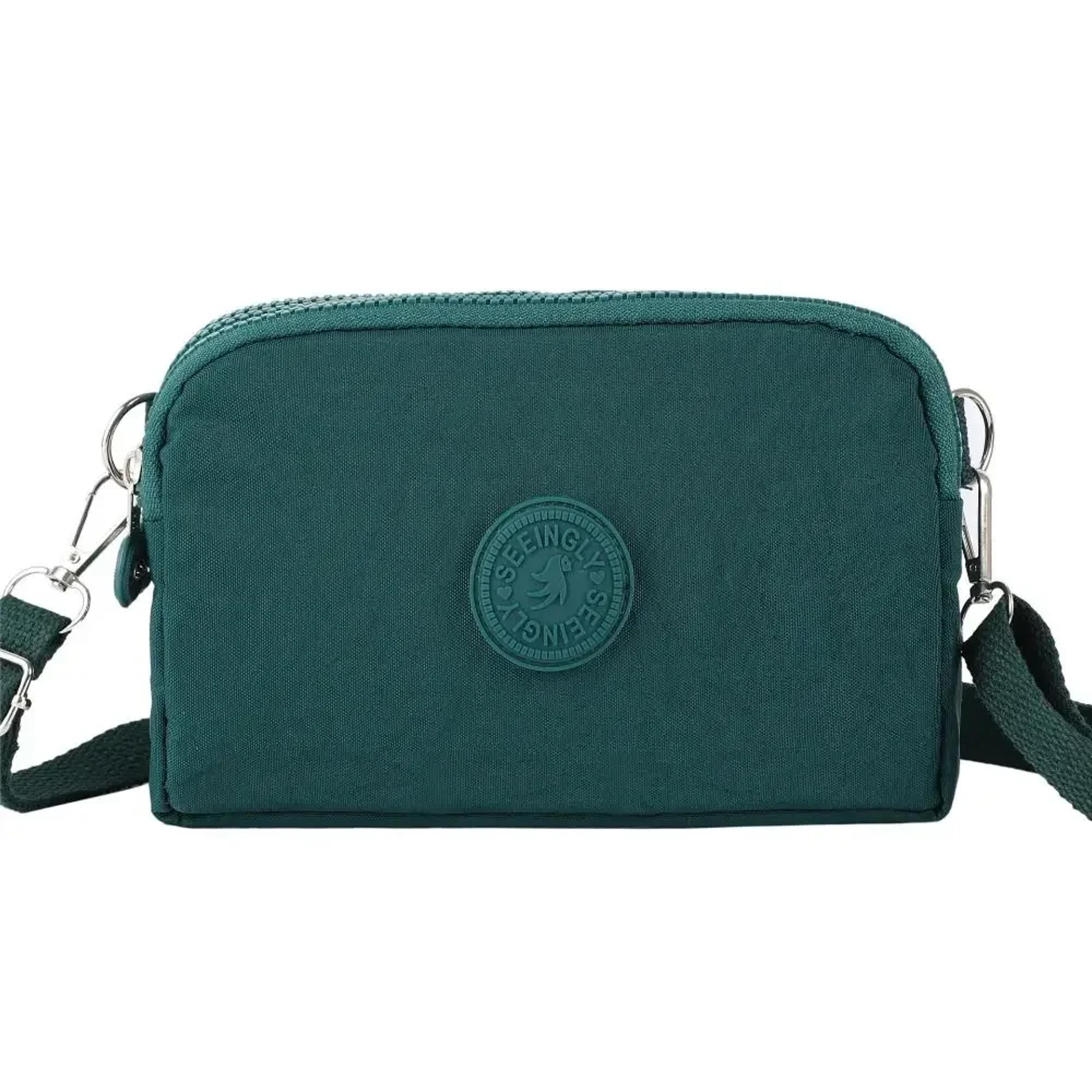 Lightweight Nylon Phone Crossbody Bag With Card Holder And Adjustable Strap 10