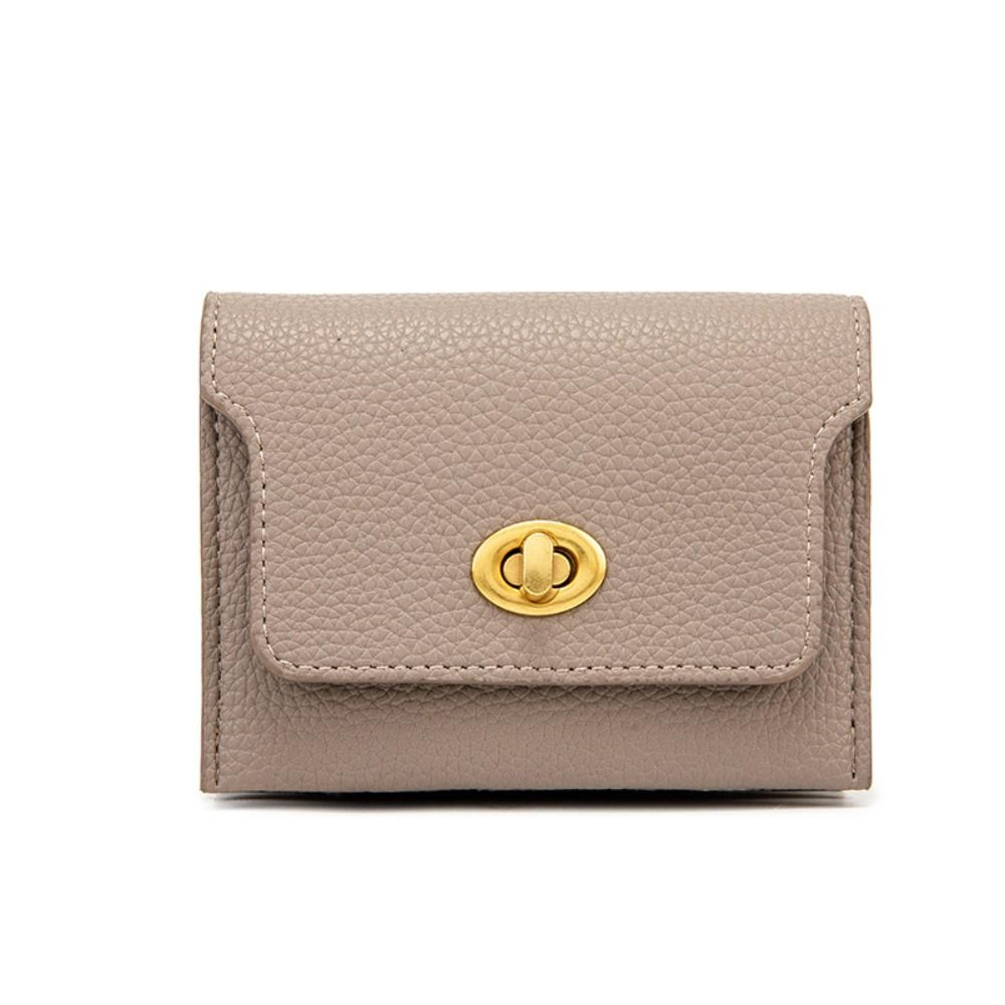 compact pu leather womens wallet mini card holder coin purse