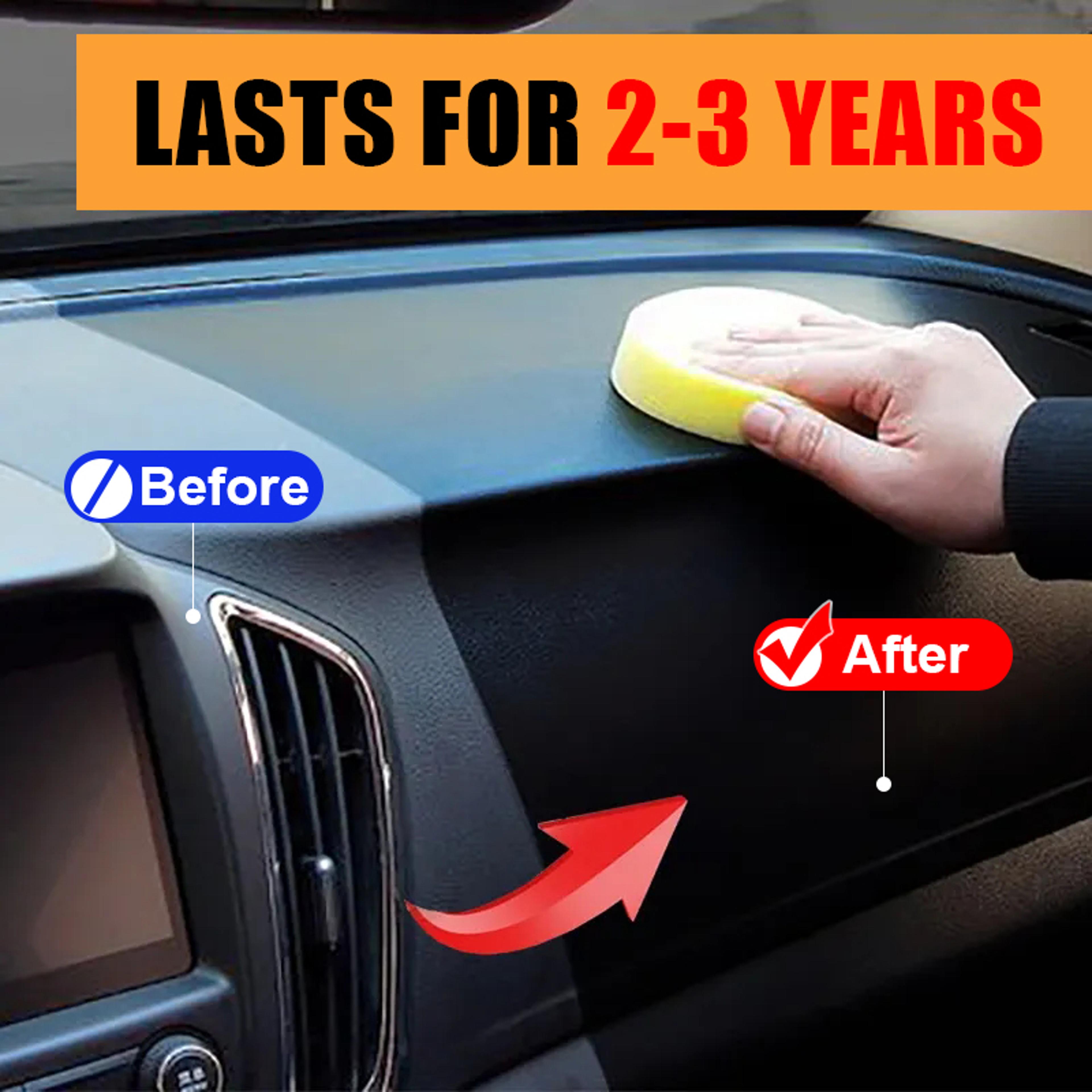Car Plastic Restorer Back To Black Trim Renewal Wax Interior Panel Polish 3
