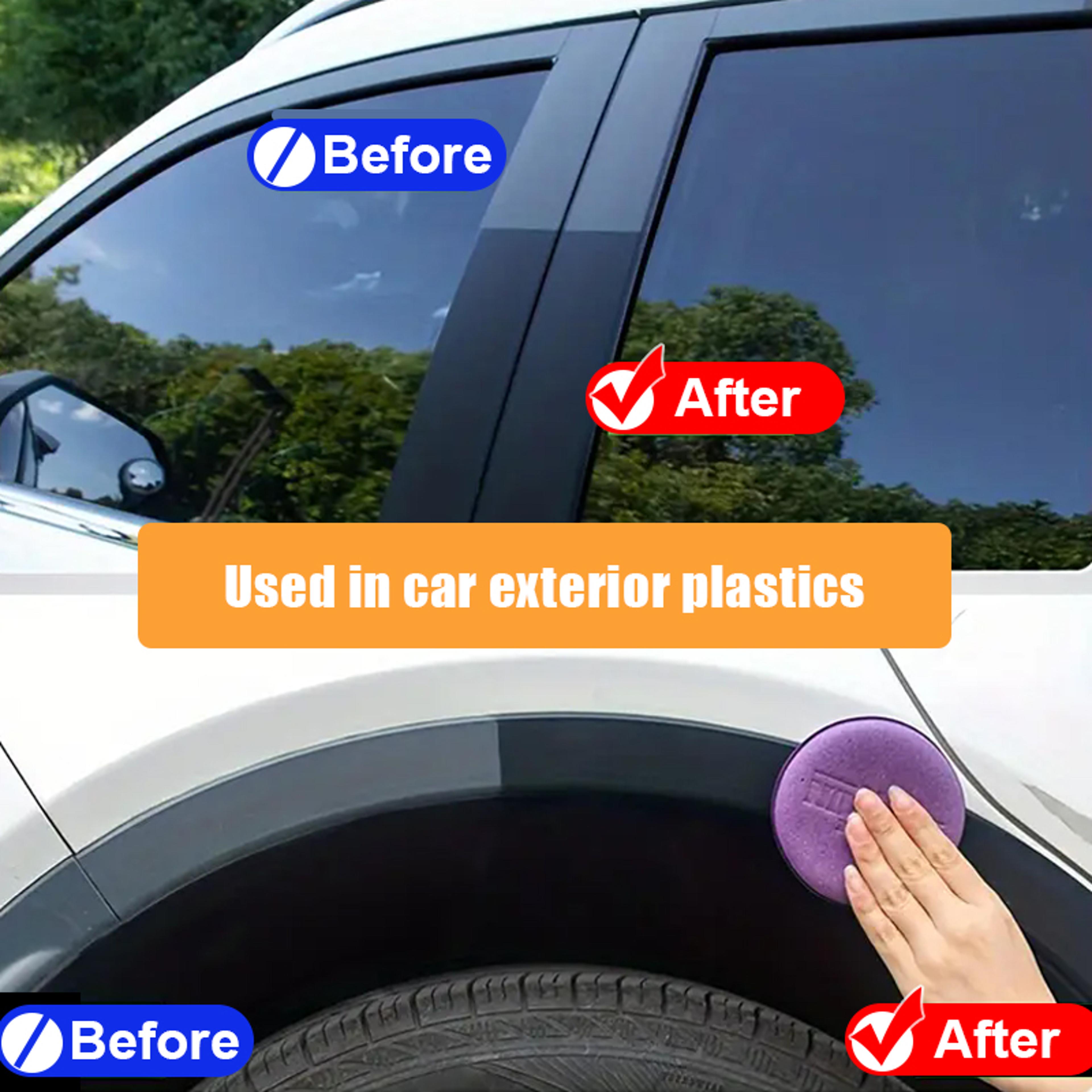 Car Plastic Restorer Back To Black Trim Renewal Wax Interior Panel Polish 5