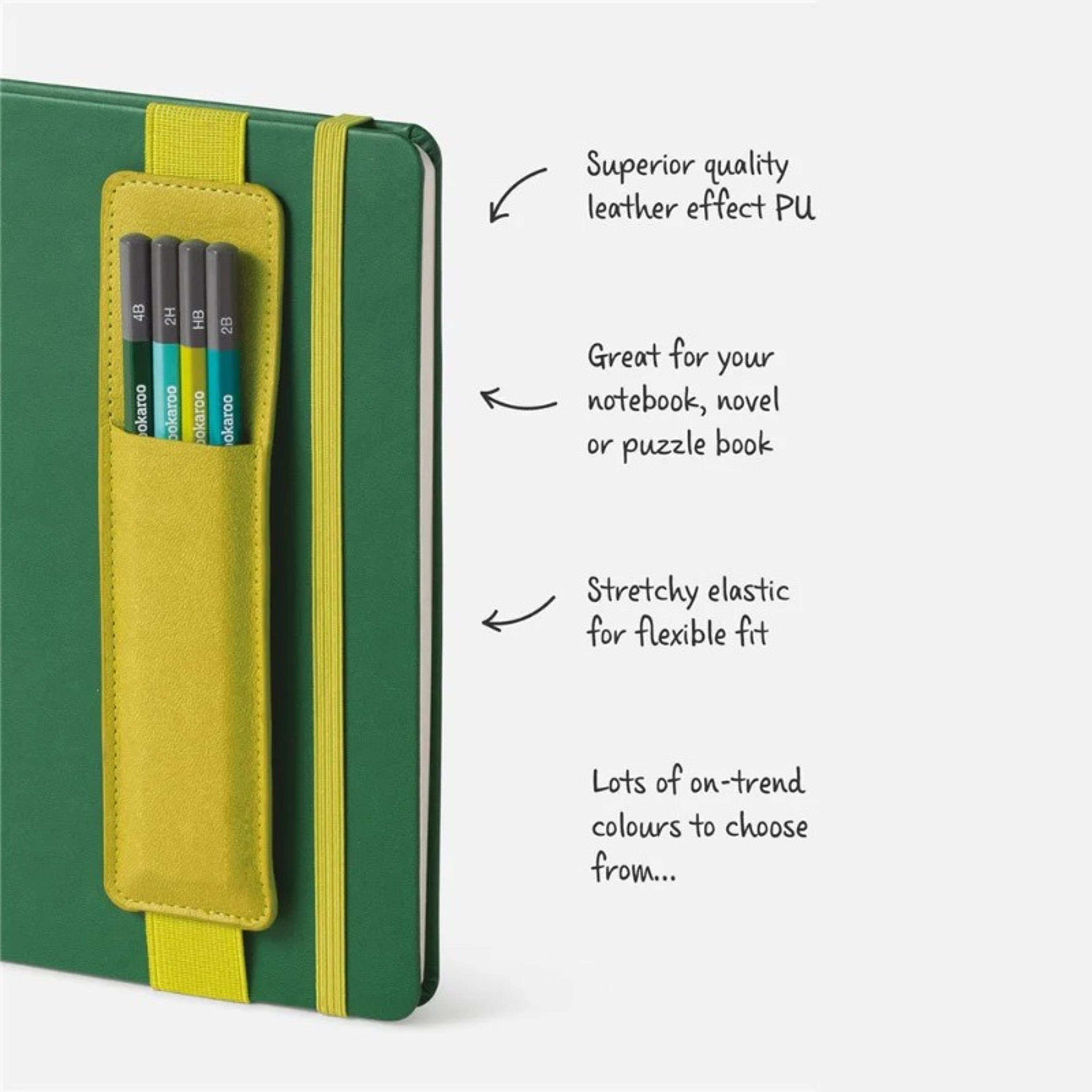 PU Leather Elastic Pen Holder For Notebook And Journal 5